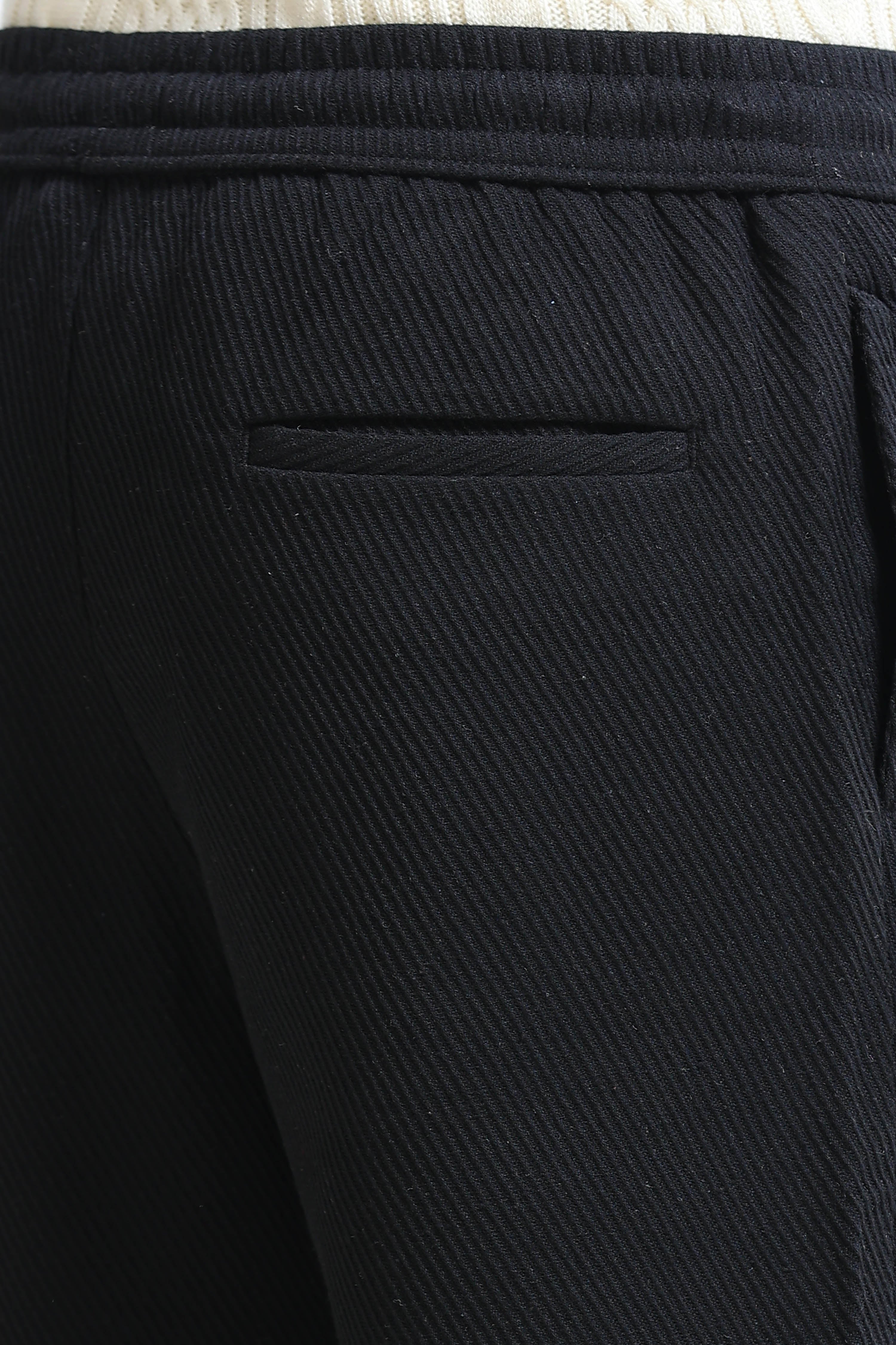 Men Black Everyday Trousers