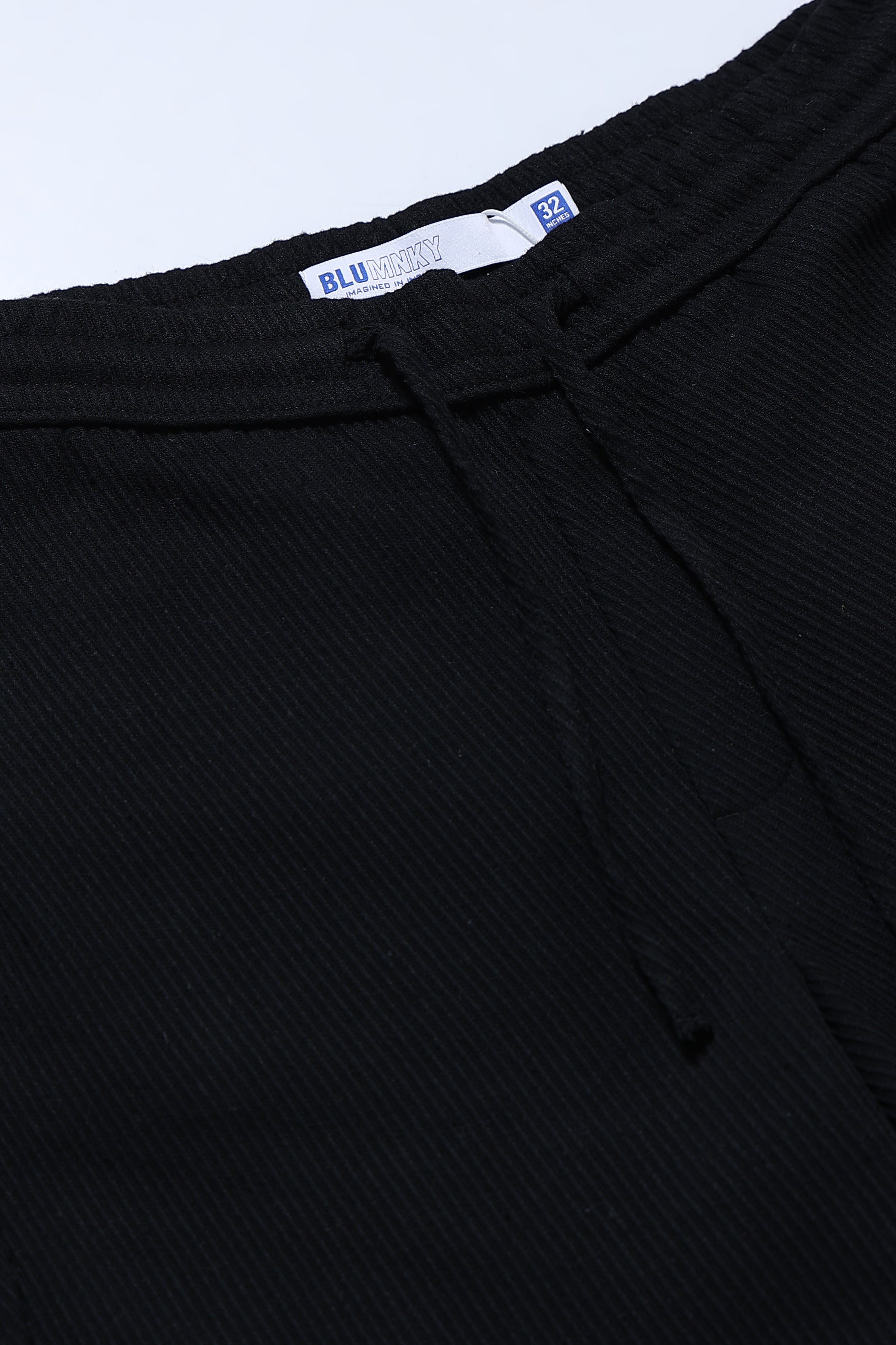 Men Black Everyday Trousers