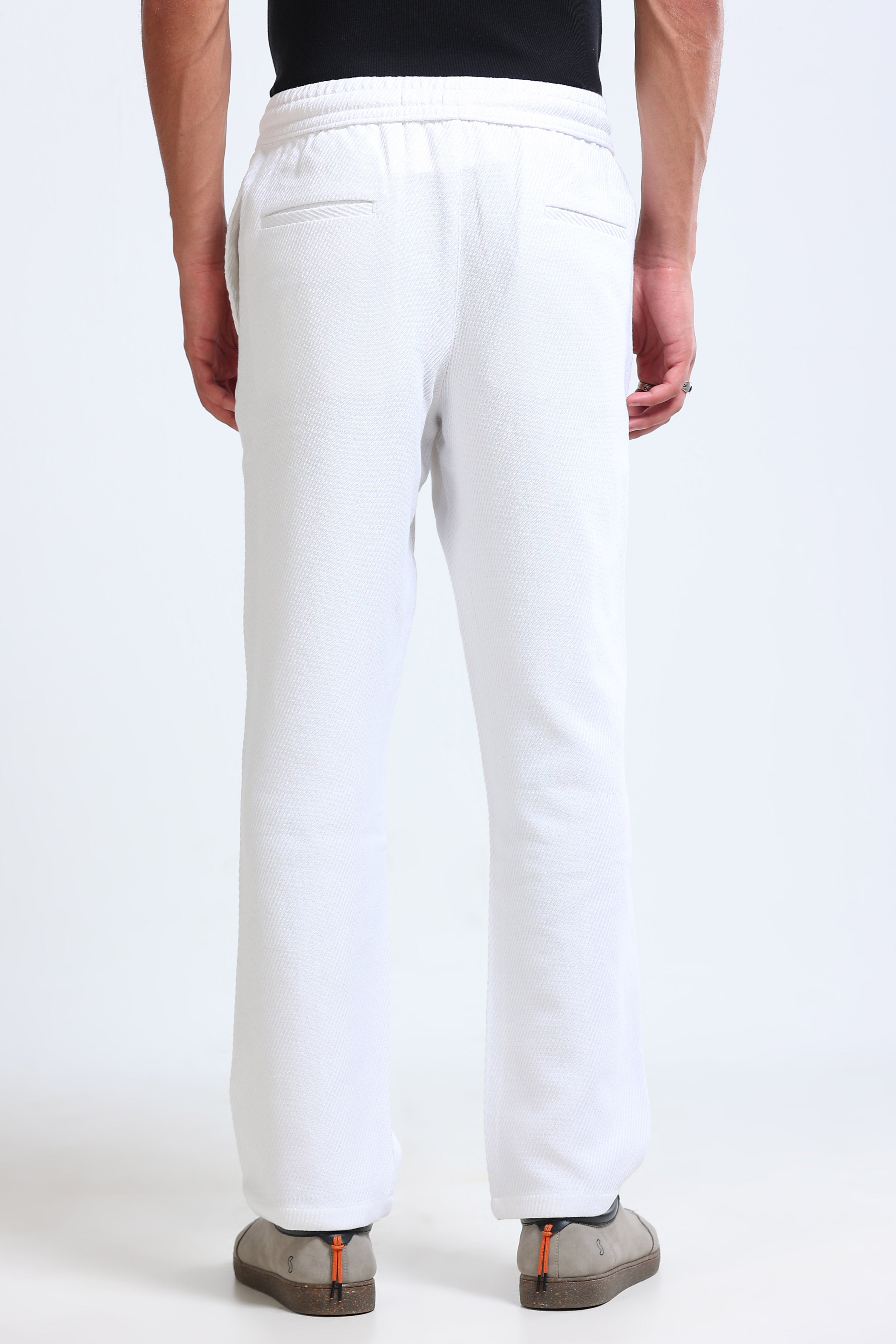 Men White Everyday Trousers