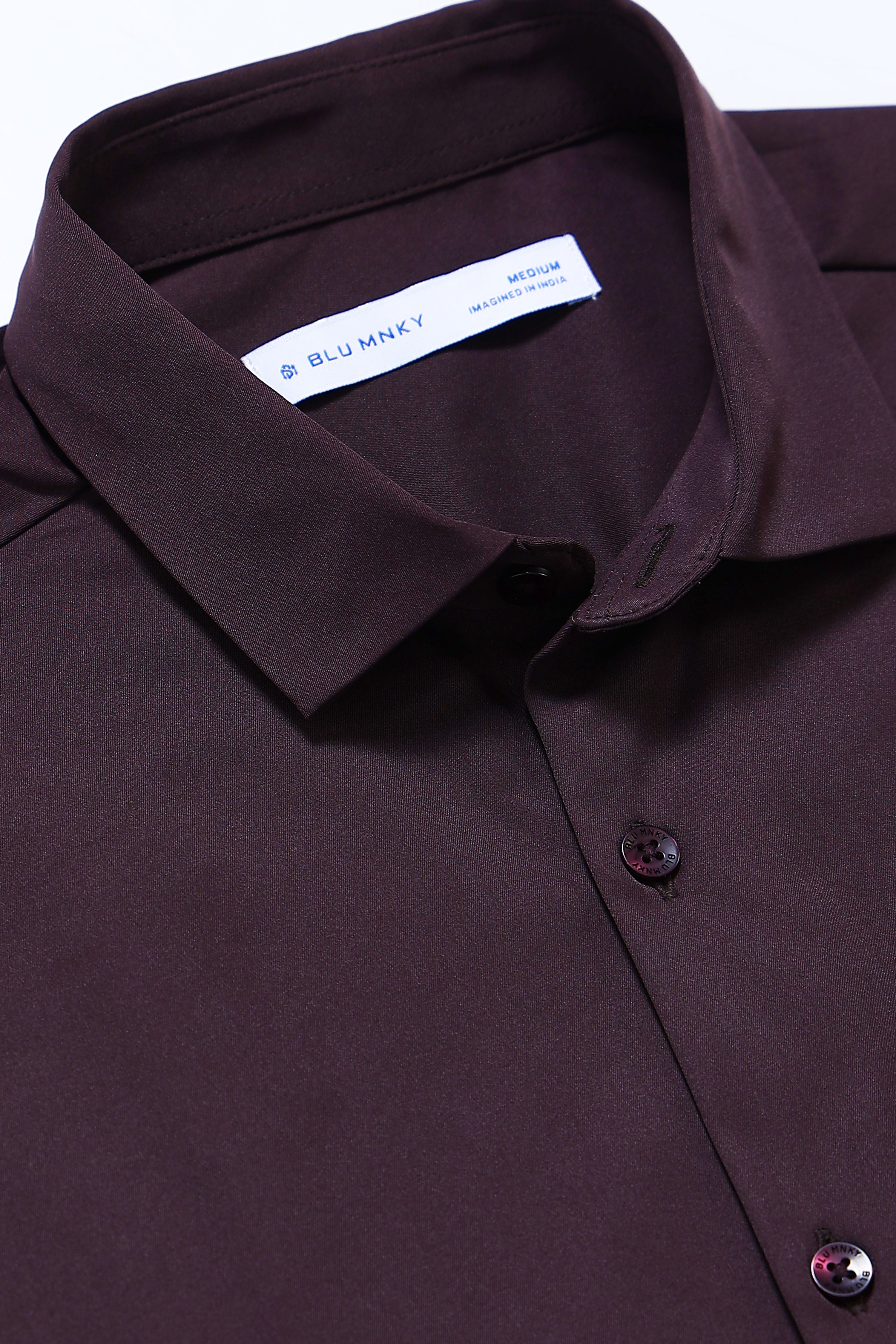 Men Brown Casual Solid Shirt