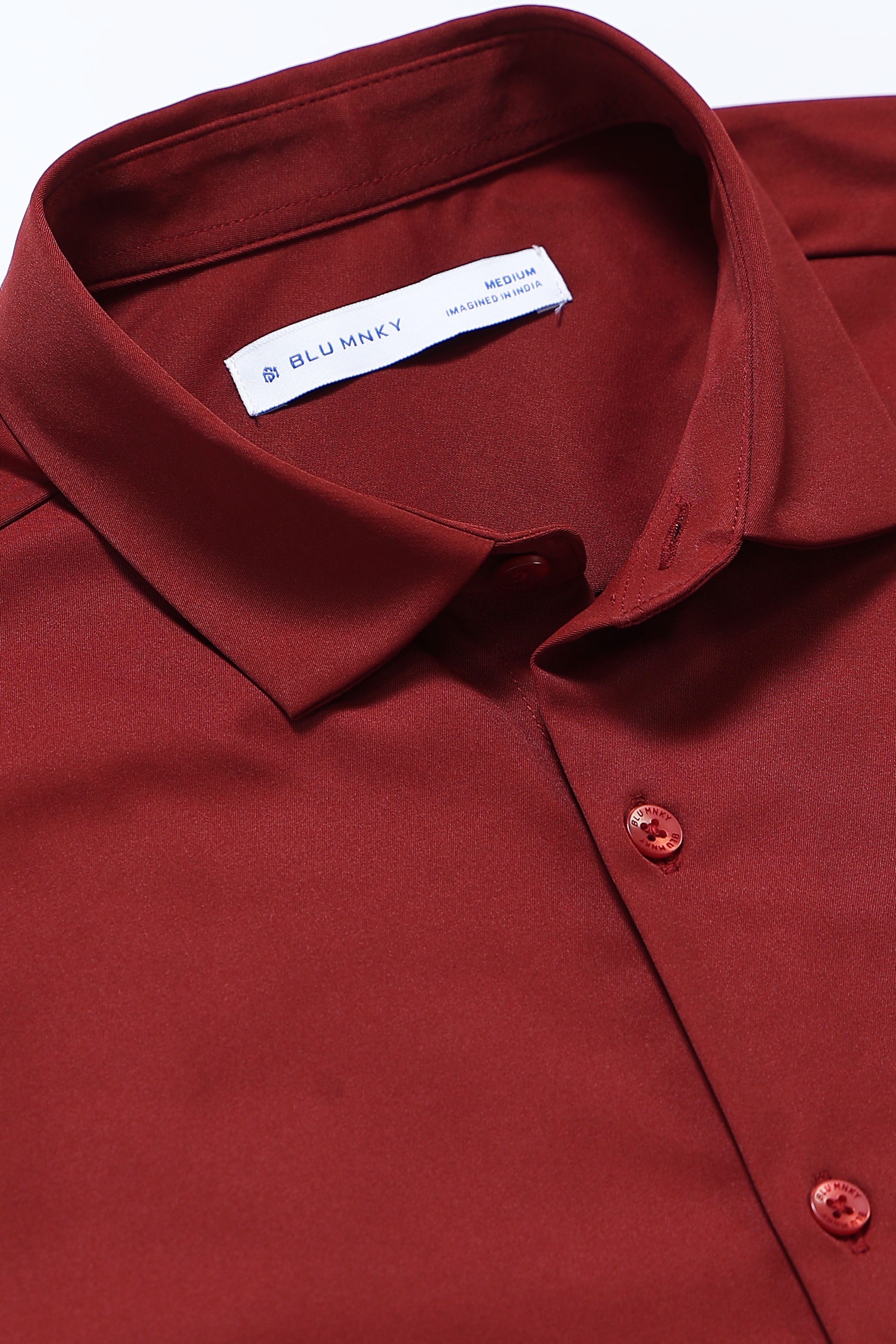 Men Brown Casual Solid Shirt