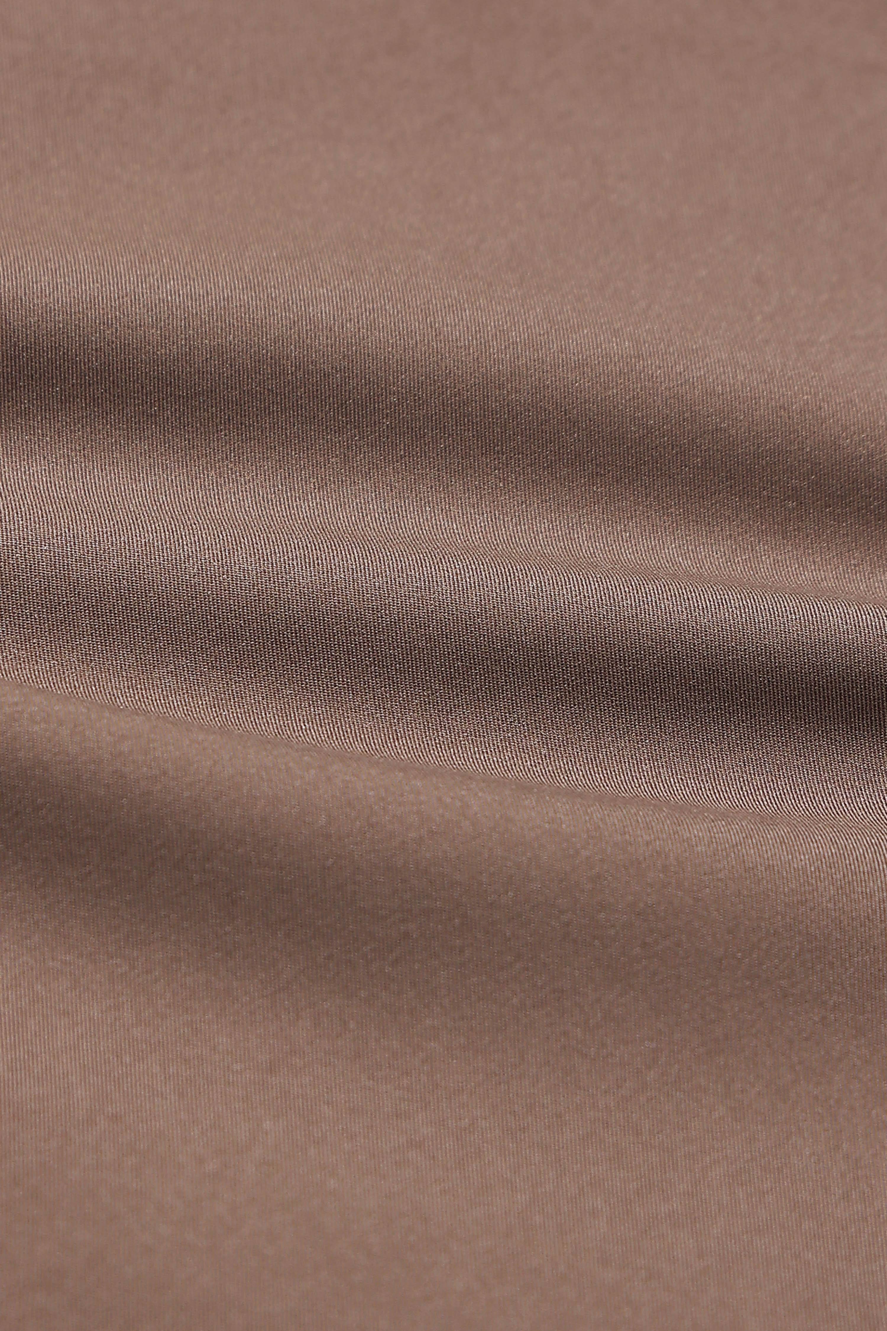 Men Brown Casual Solid Shirt