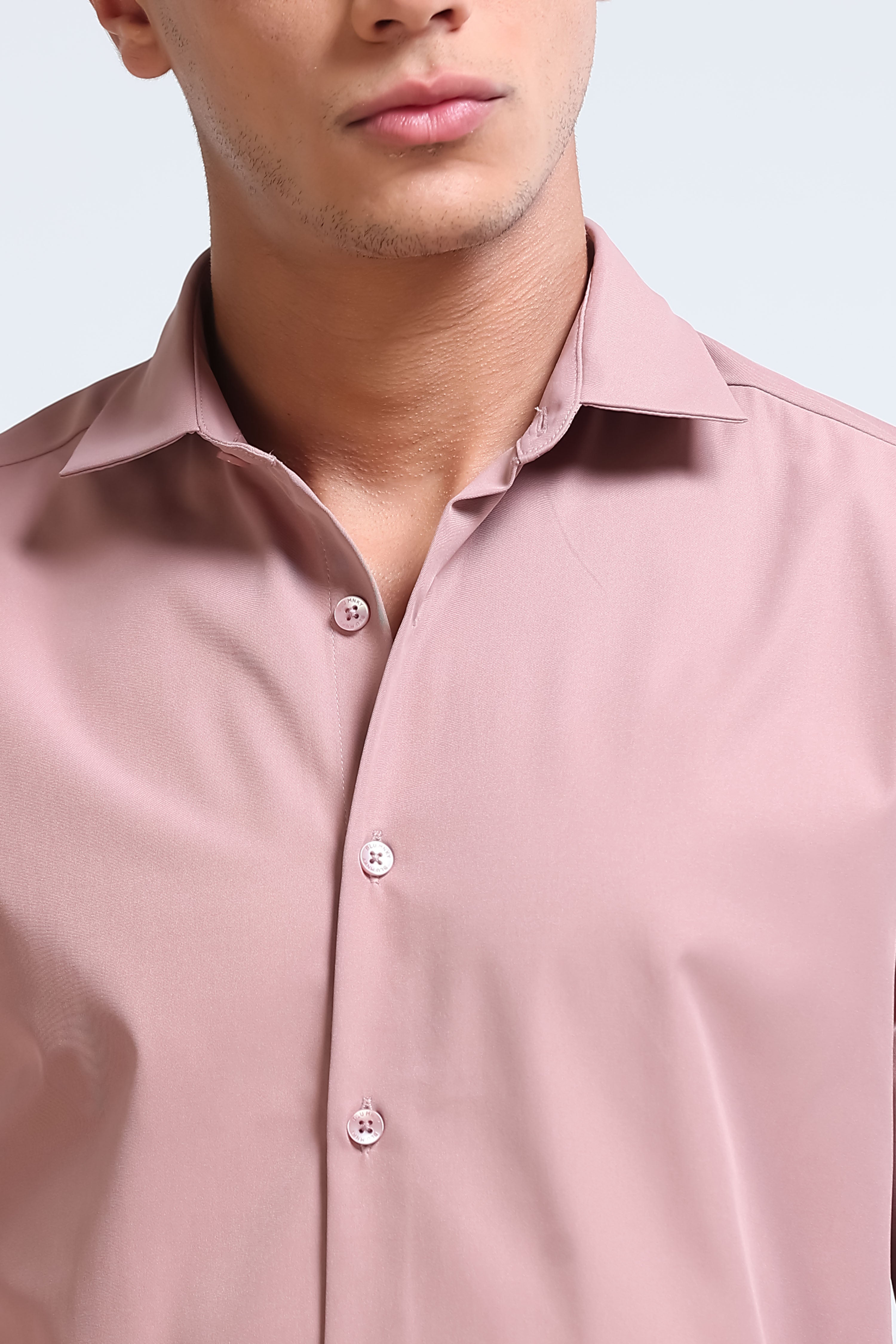 Men Pink Casual Solid Shirt