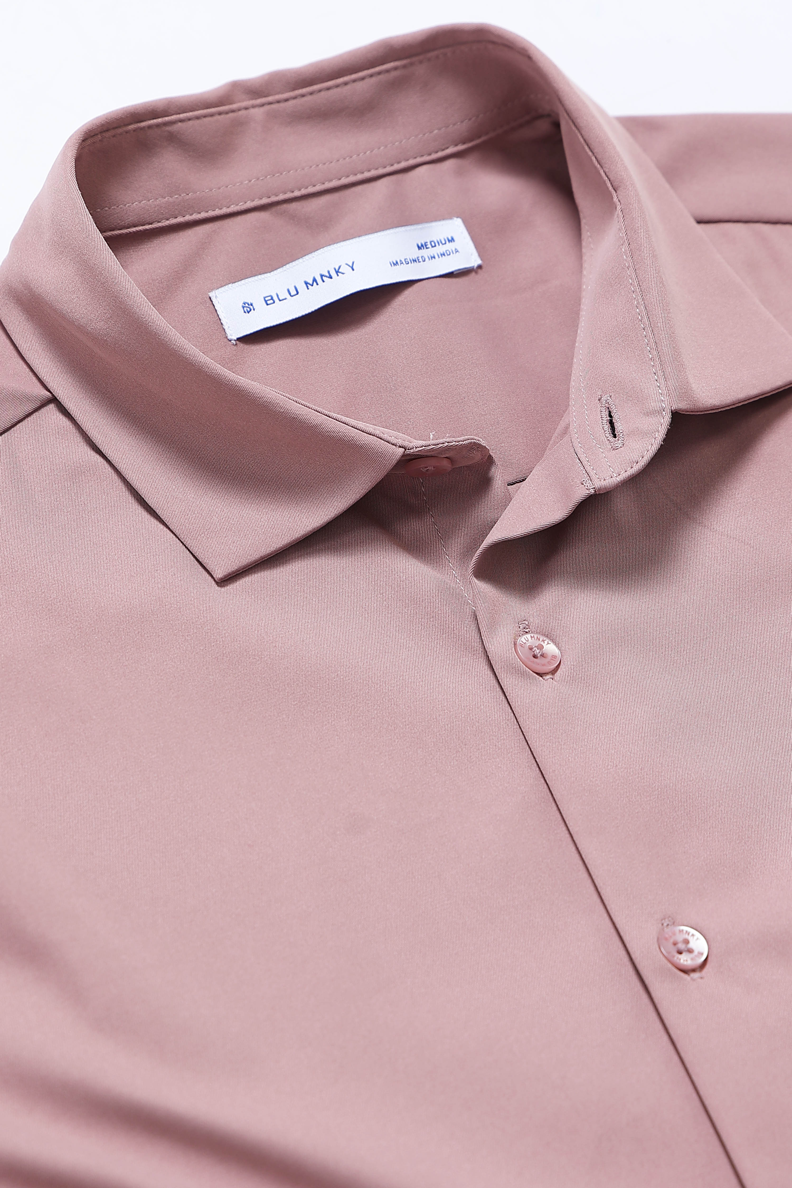 Men Pink Casual Solid Shirt