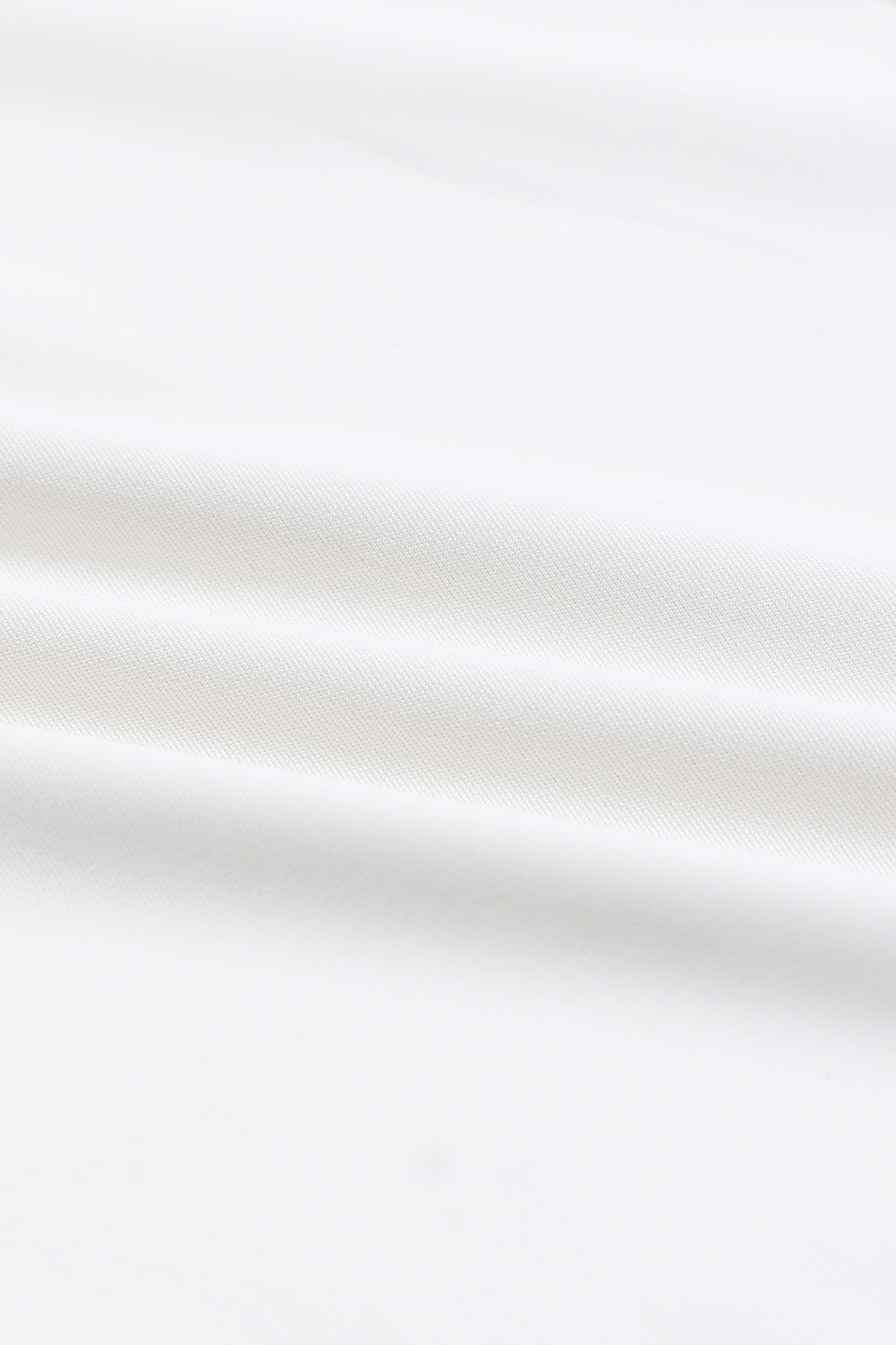 Men Off White Knitted Viscose Shirt