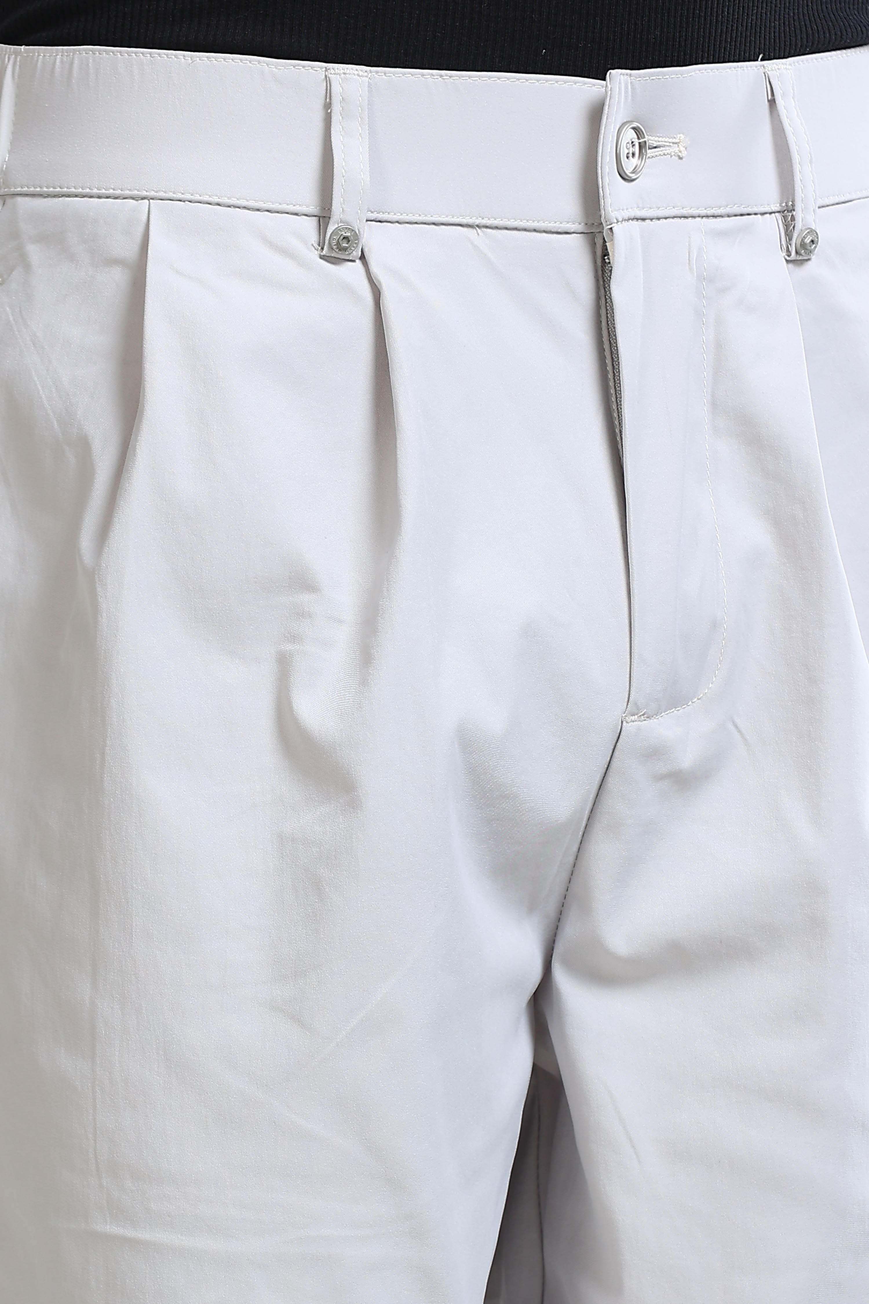 Men Off White Casual Pants