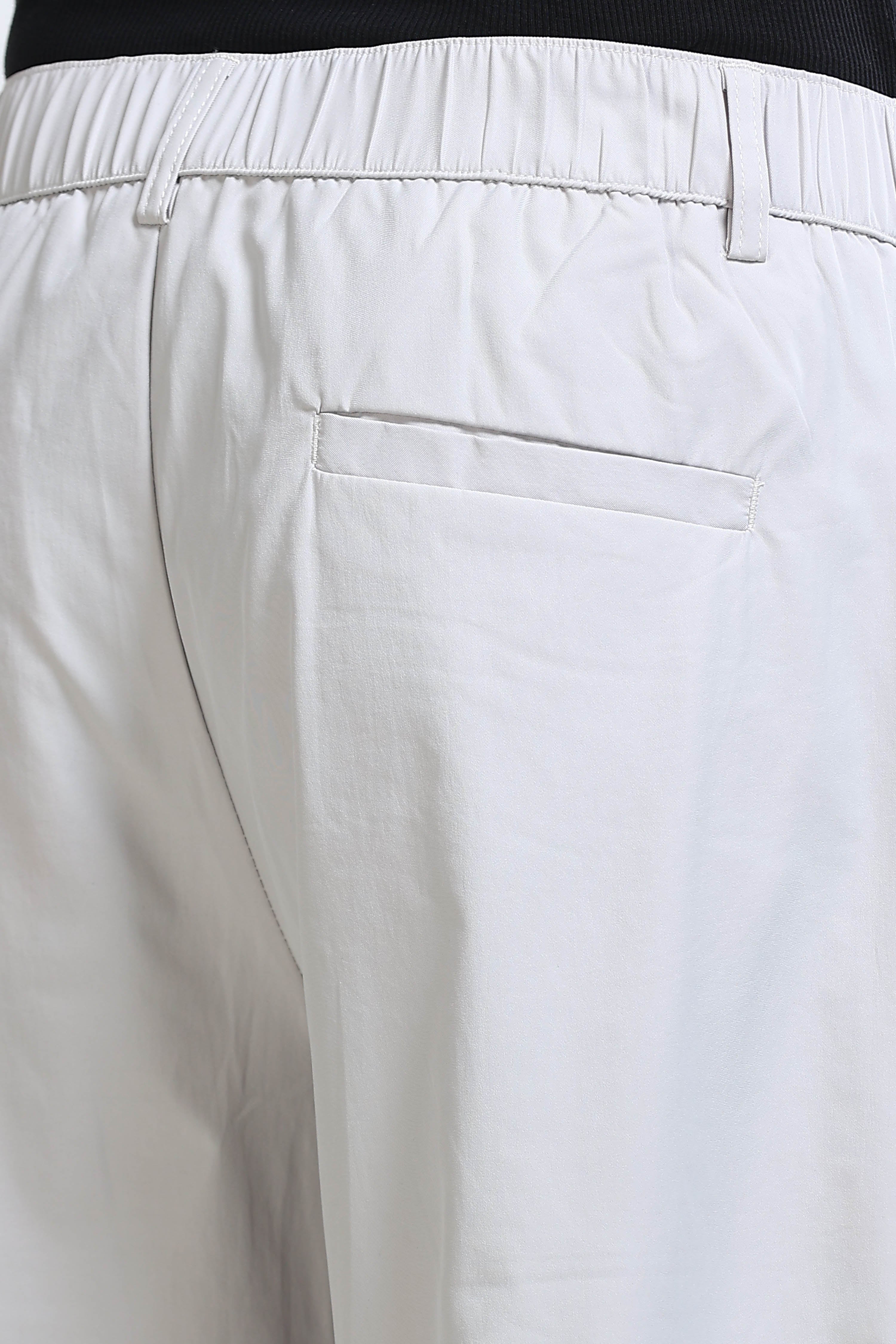 Men Off White Casual Pants