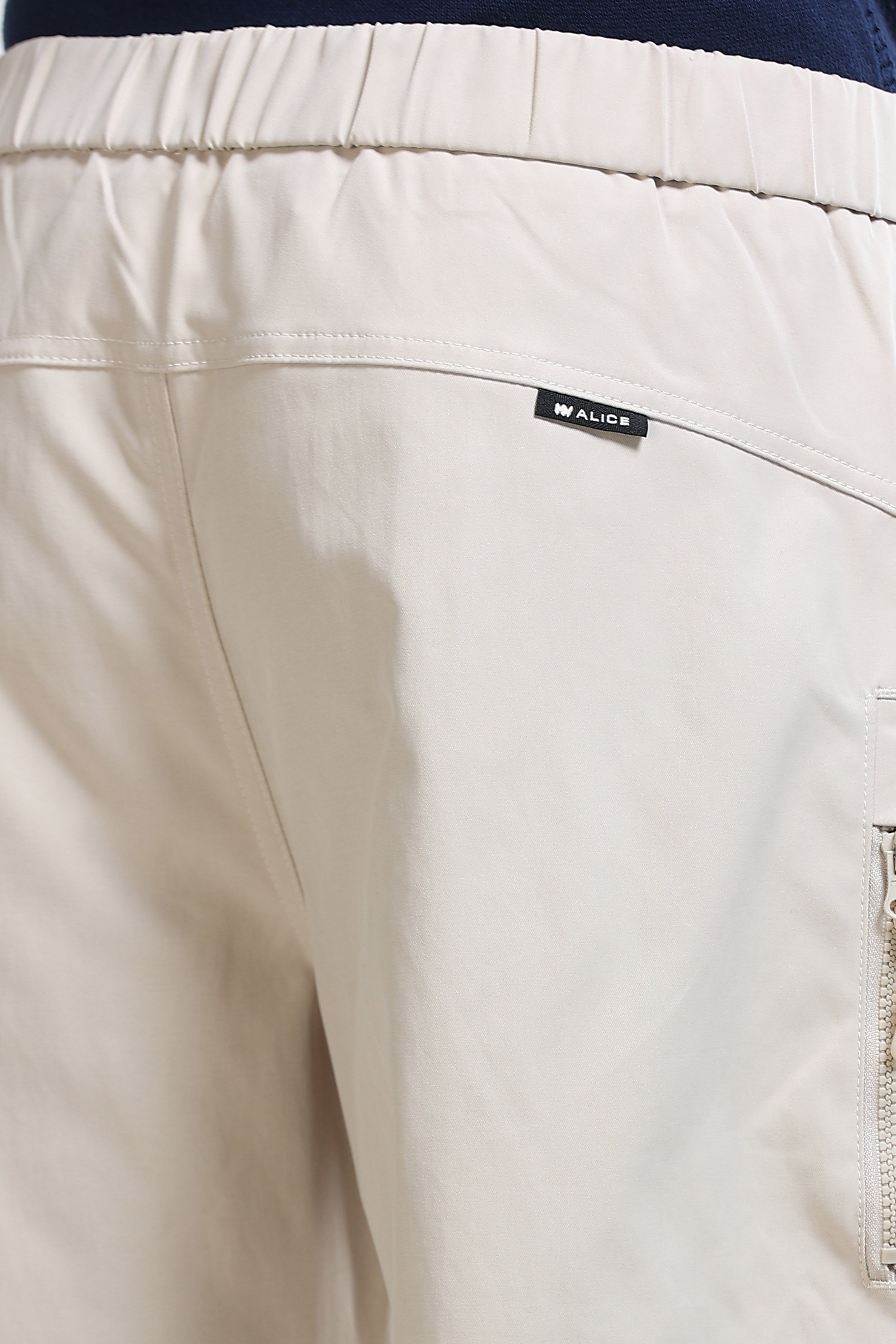 Men Beige Cargo Pants