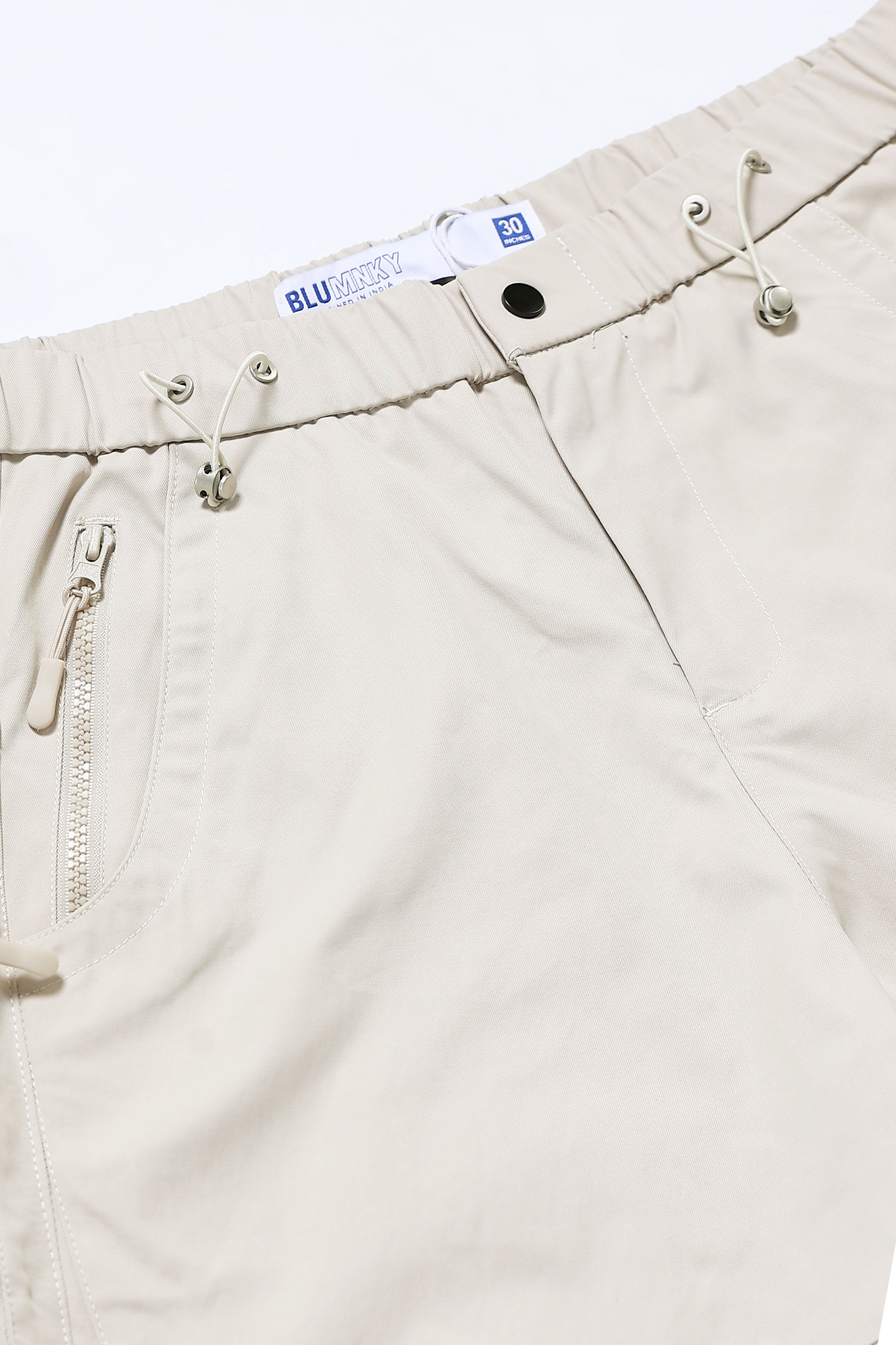 Men Beige Cargo Pants
