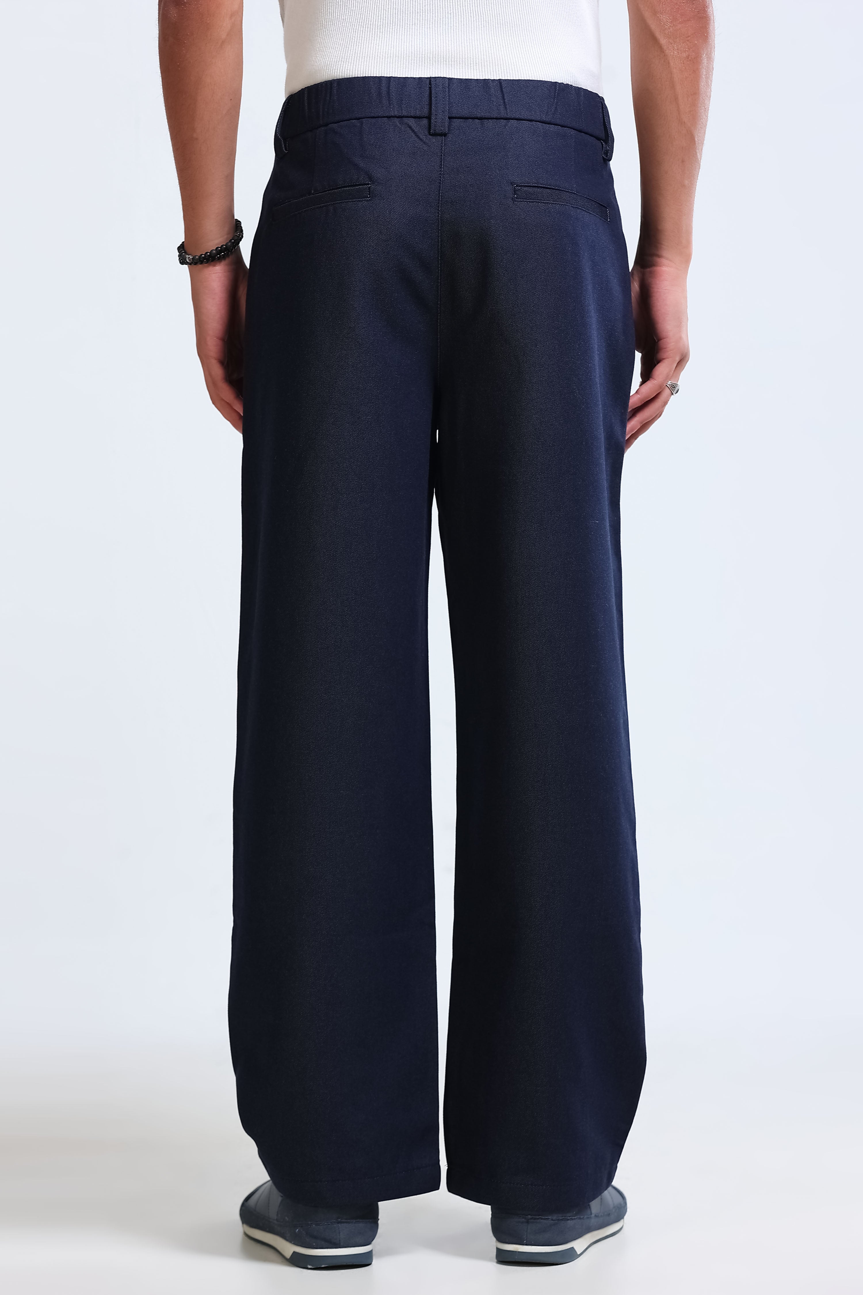 Men Blue Casual Trousers