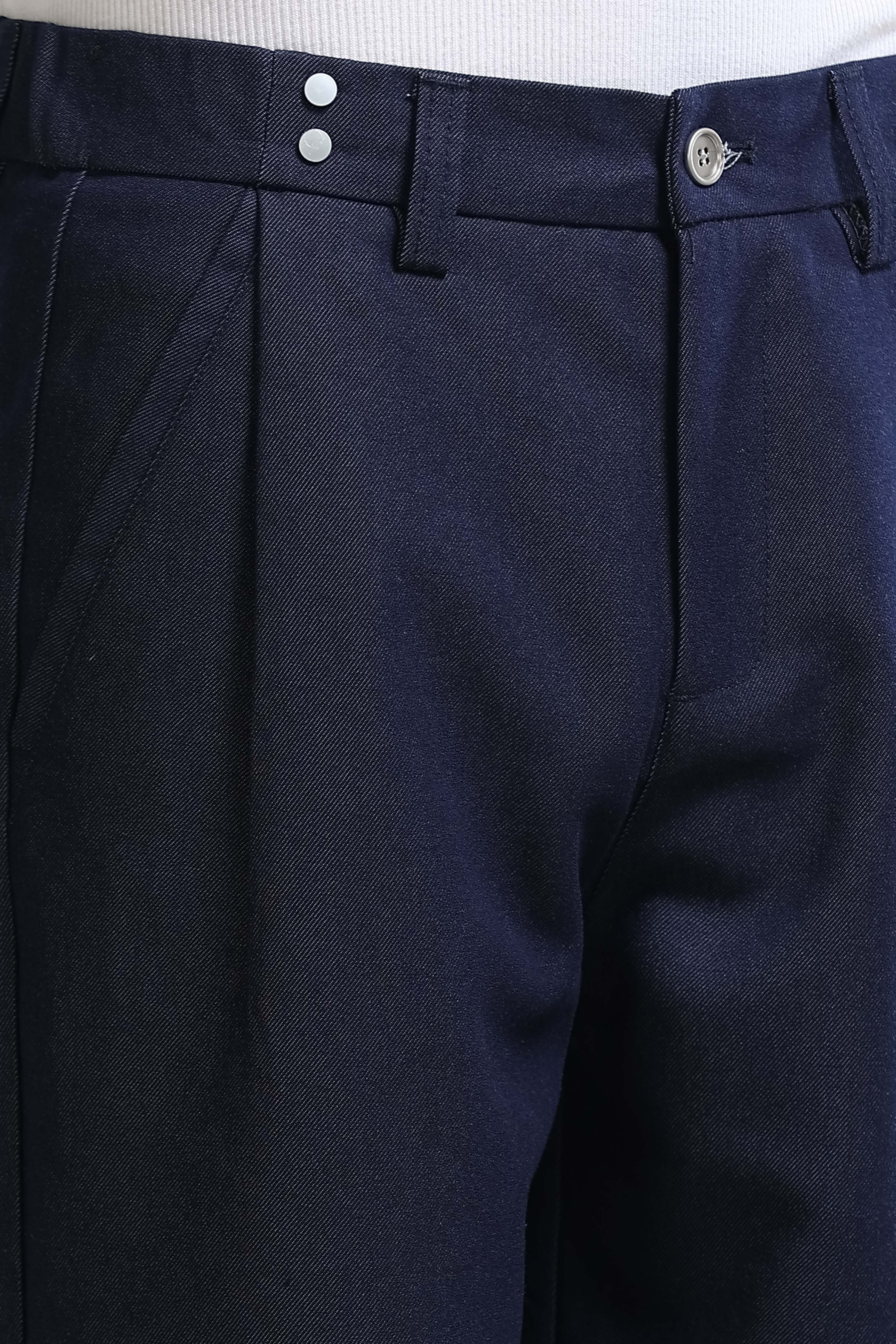 Men Blue Casual Trousers