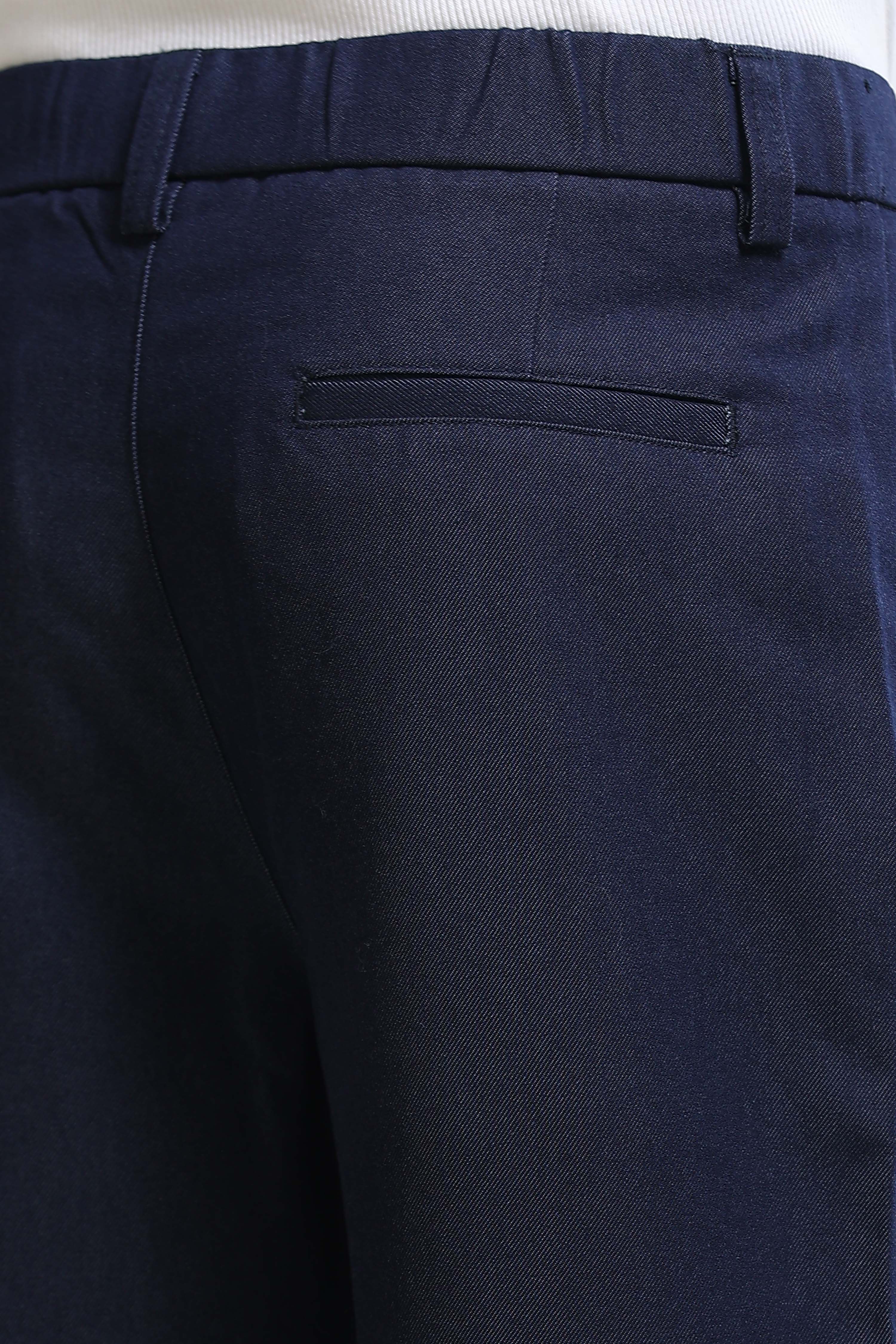 Men Blue Casual Trousers