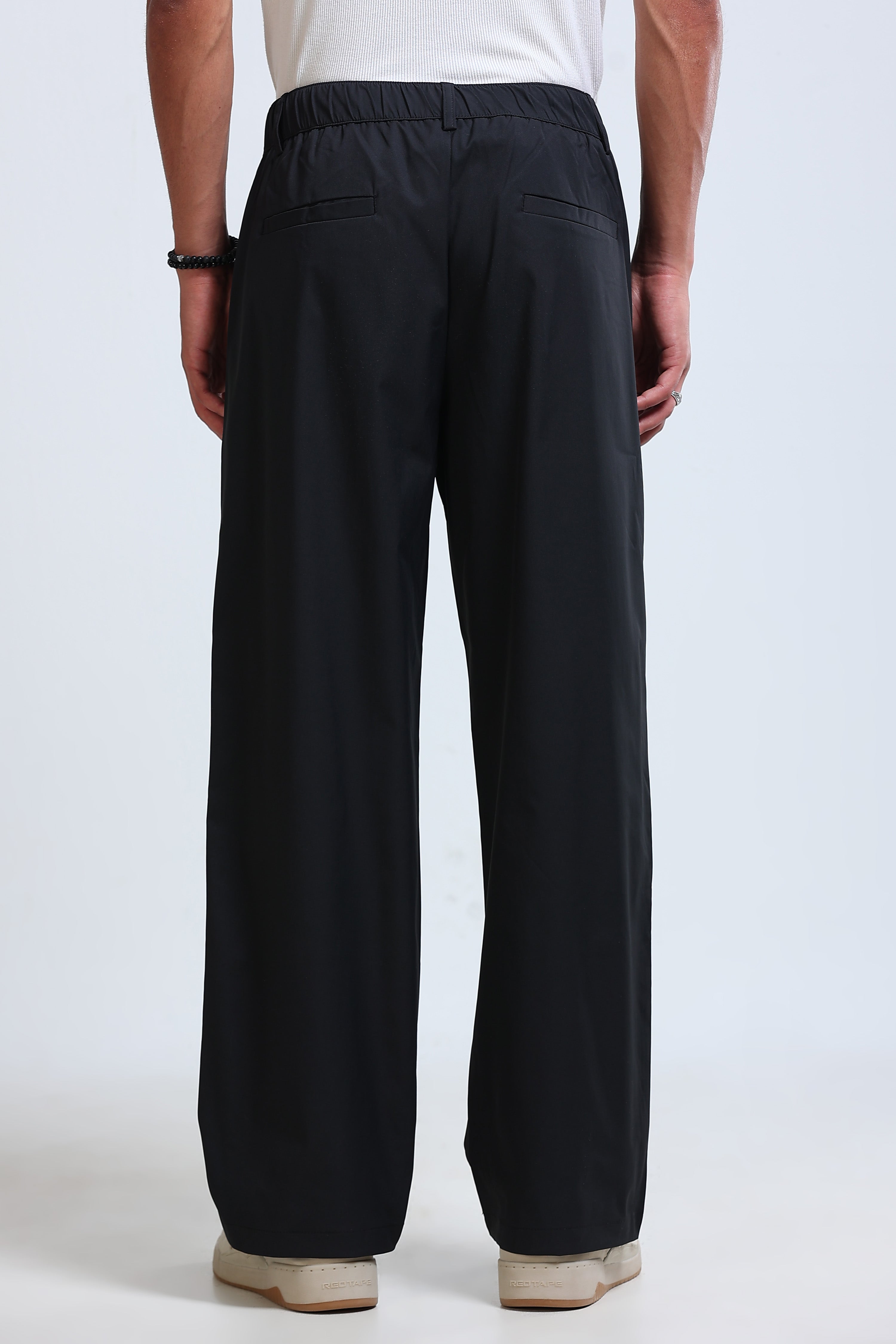 Men Black Casual Pants