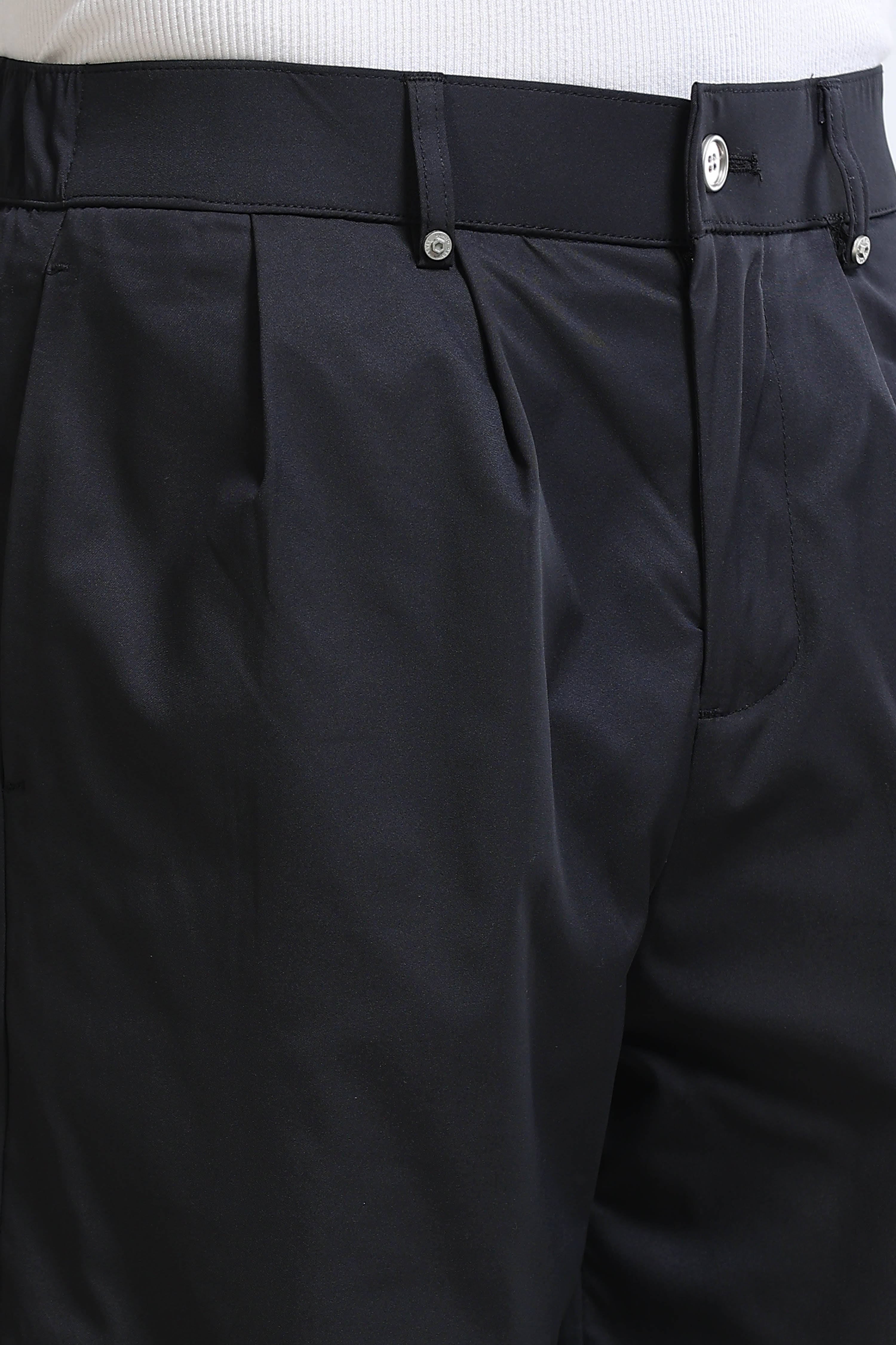 Men Black Casual Pants