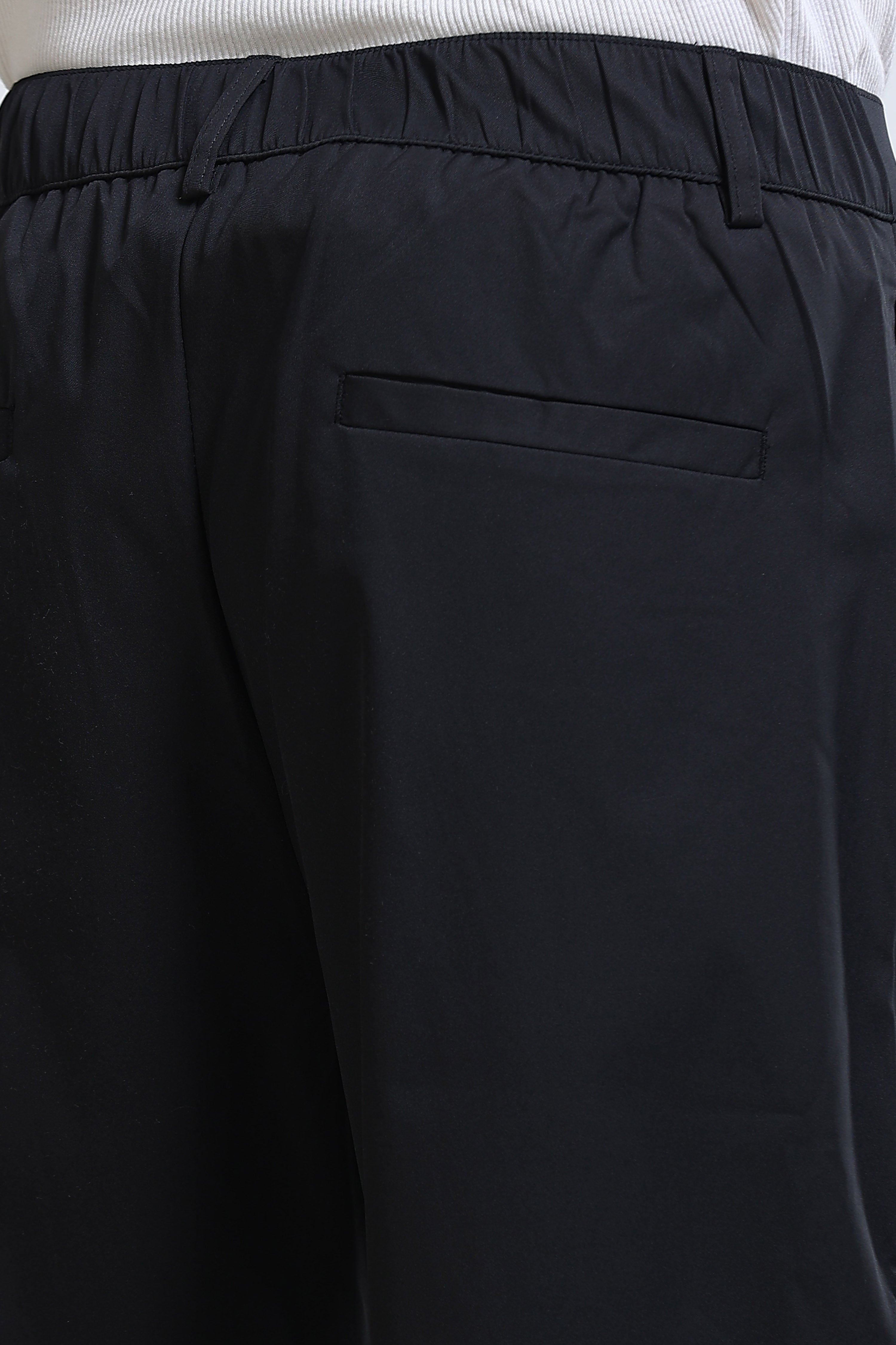 Men Black Casual Pants