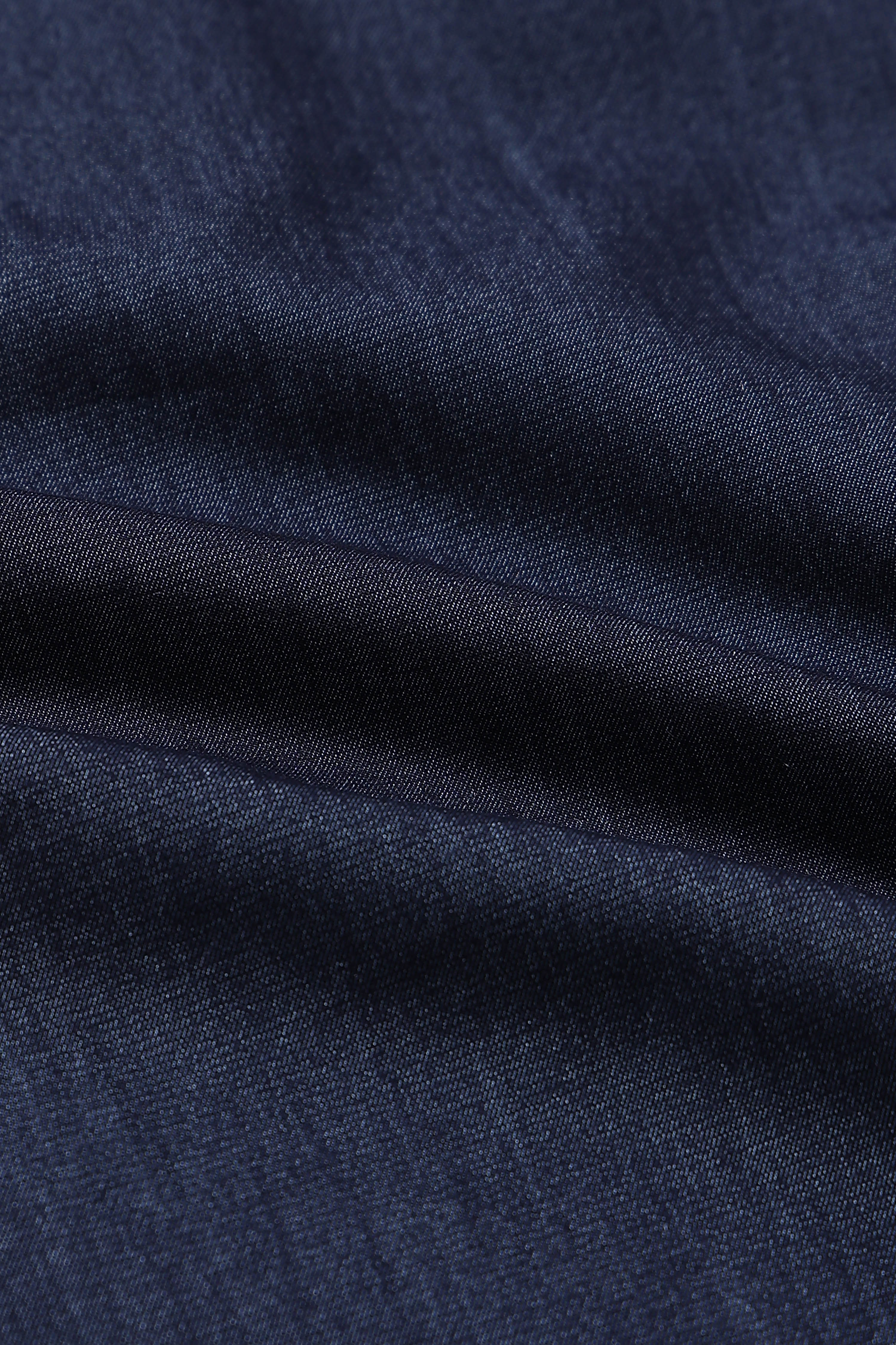 Men Blue Drawcord Pants