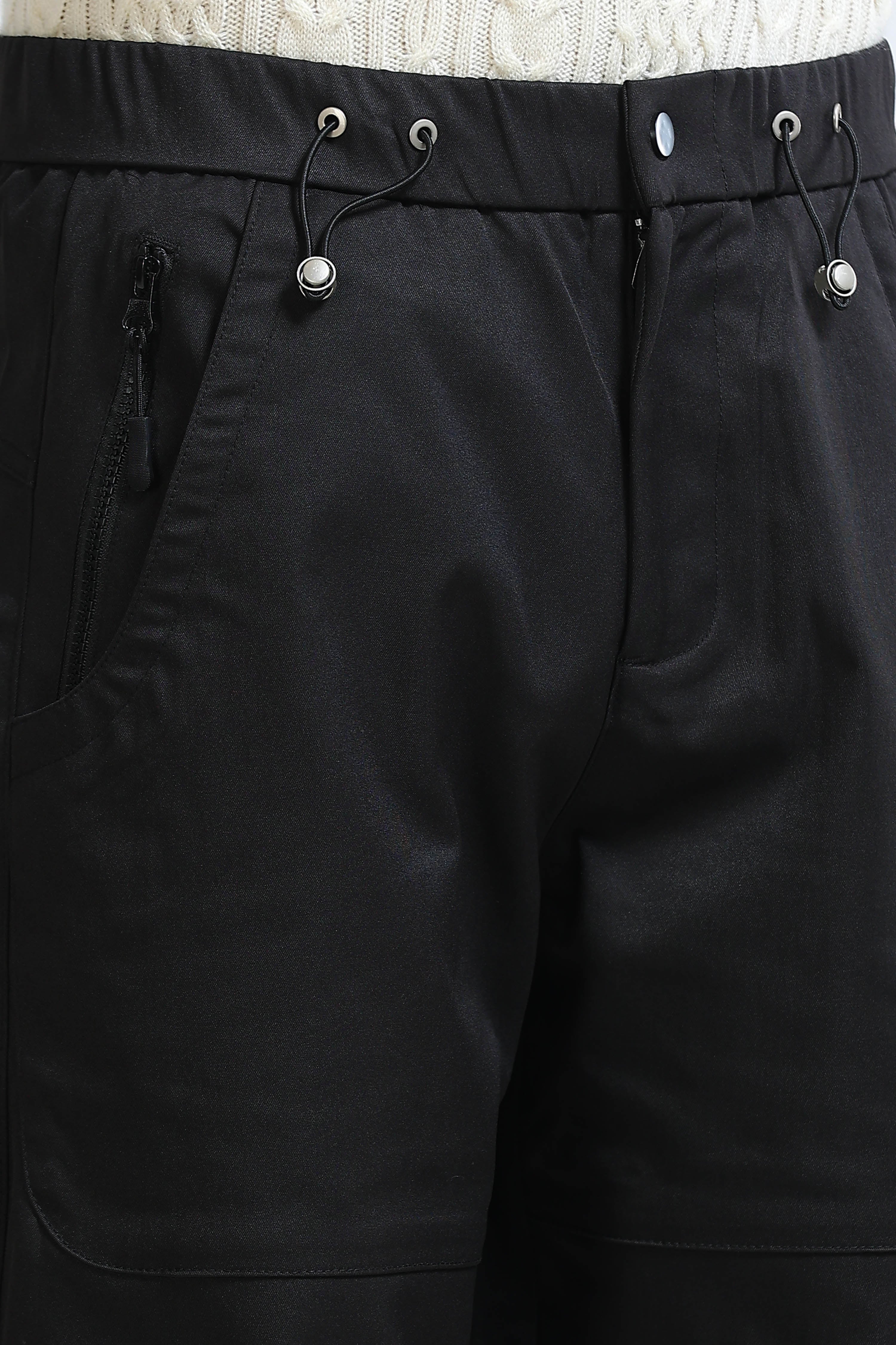 Men Black Cargo Pants