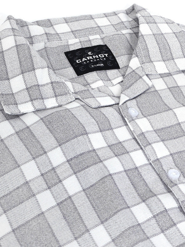 Men Grey Casual Shirt
