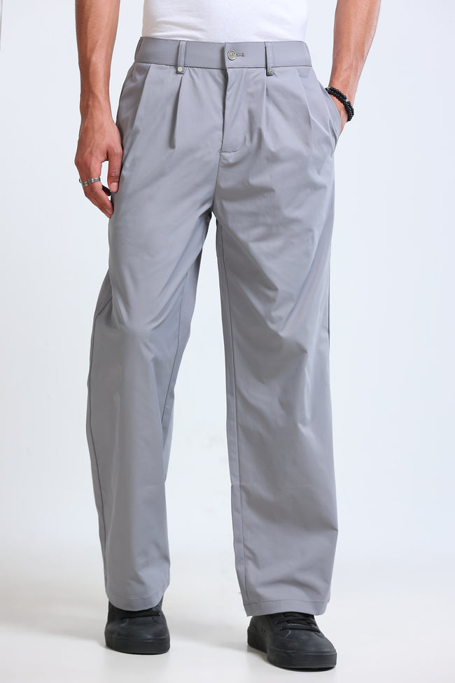 Men Grey Casual Pants