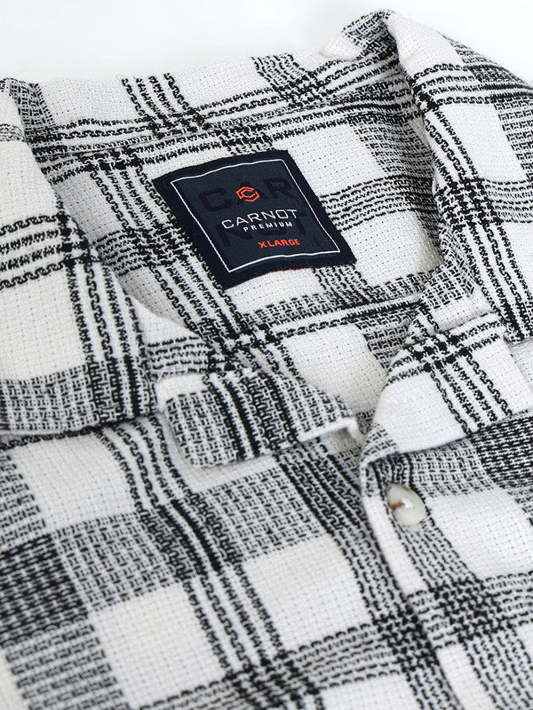 Men White Casual Shirt