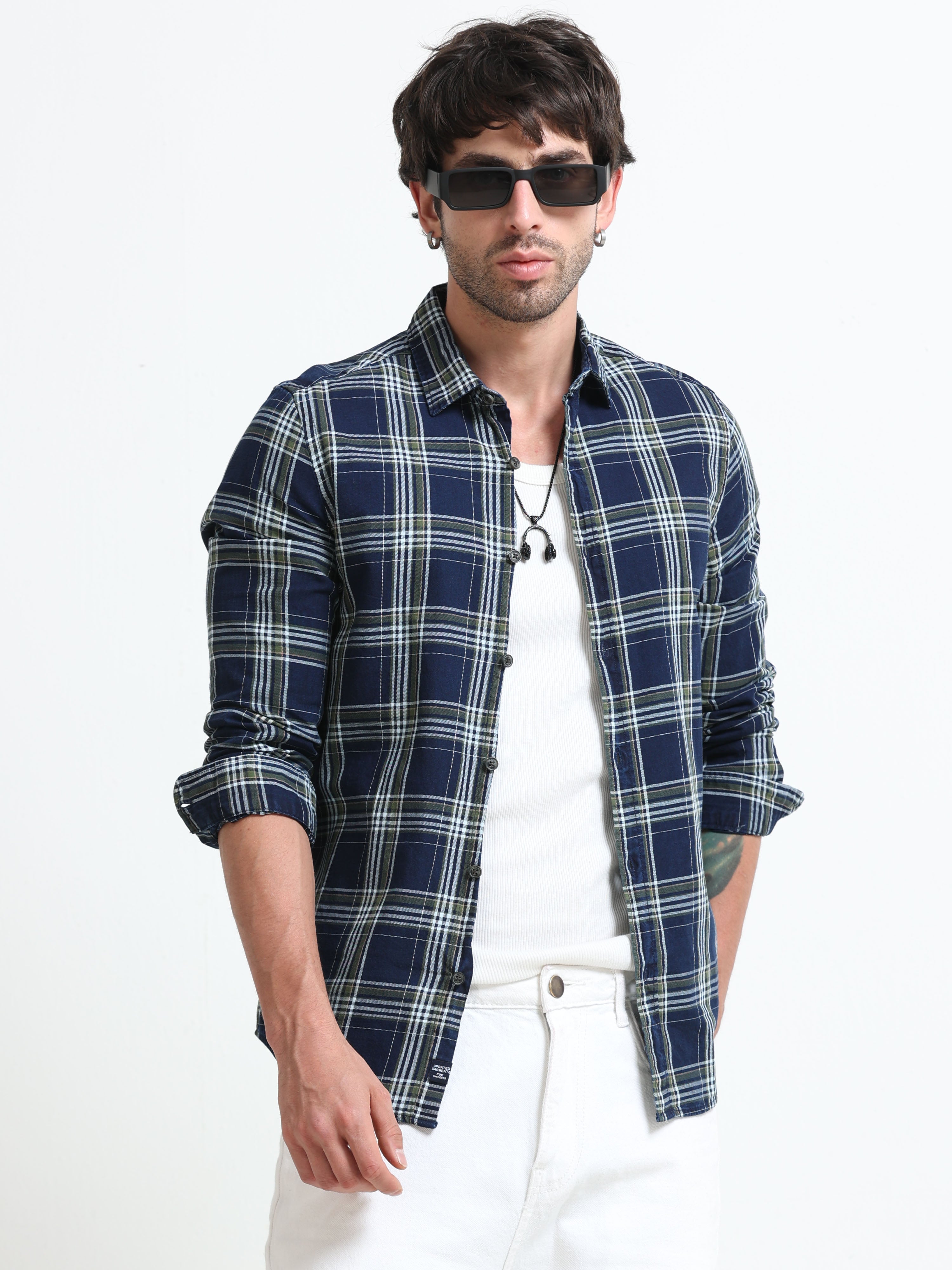 Men Carol Check Shirt