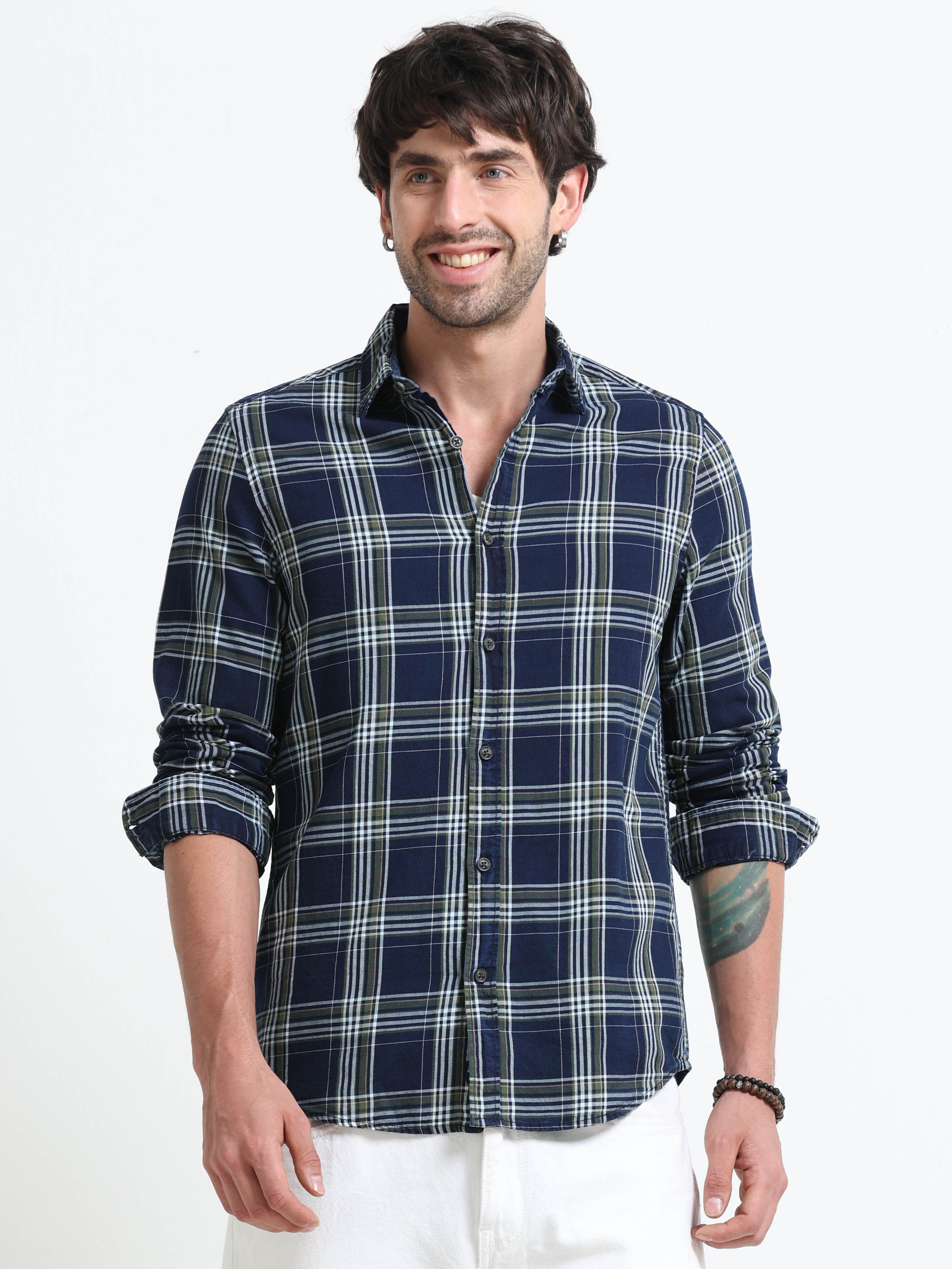 Men Carol Check Shirt