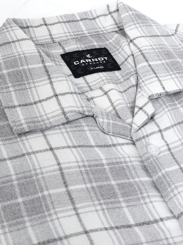 Men Grey Casual Shirt