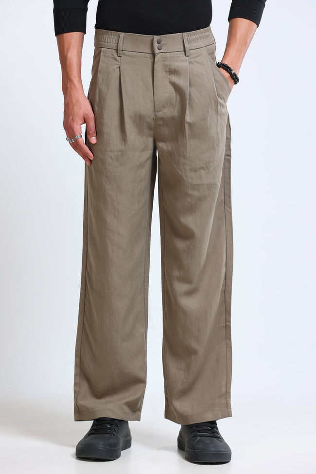 Men Olive Everyday Trousers