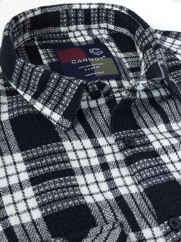 Men Blue Casual Shirt