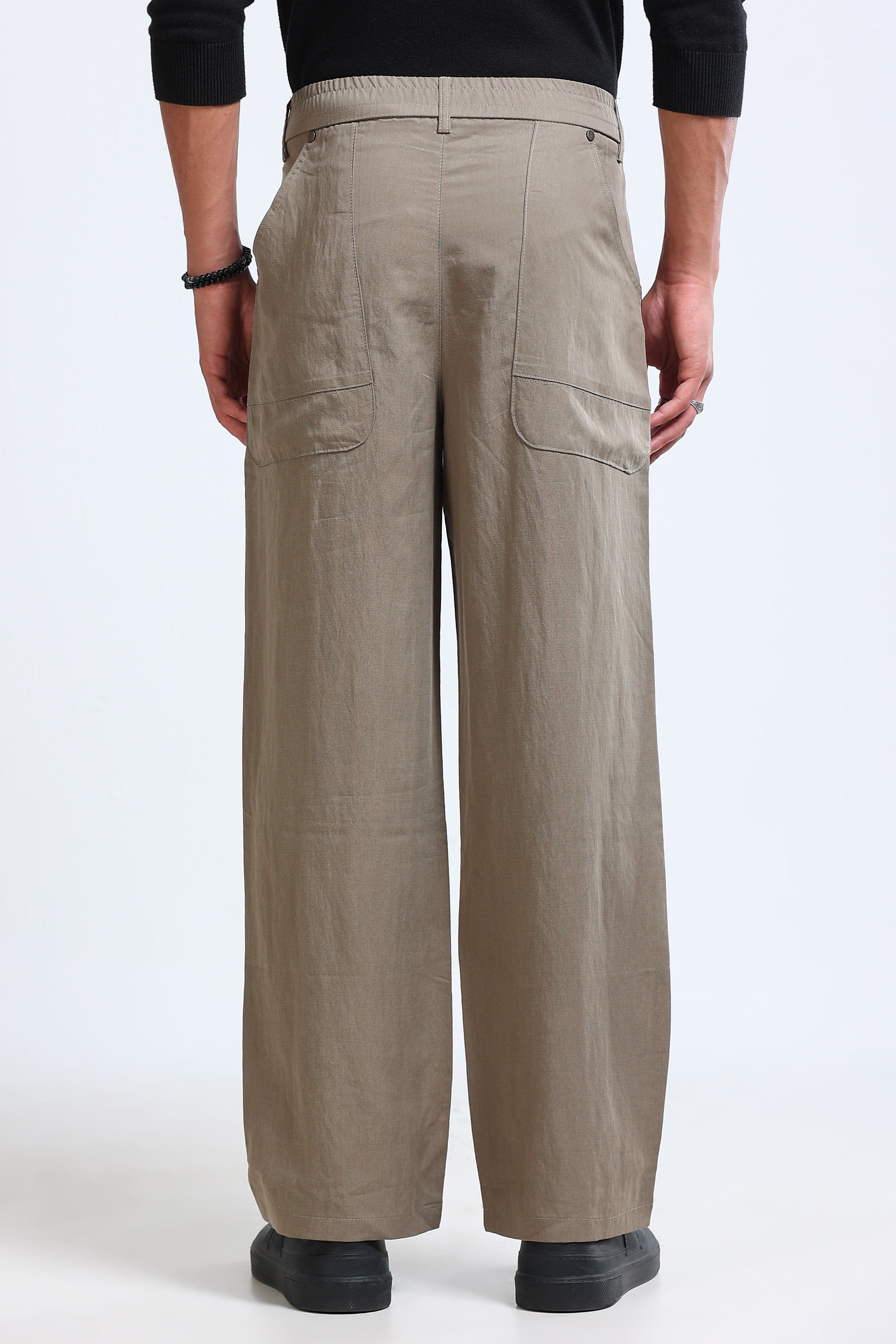 Men Olive Everyday Trousers