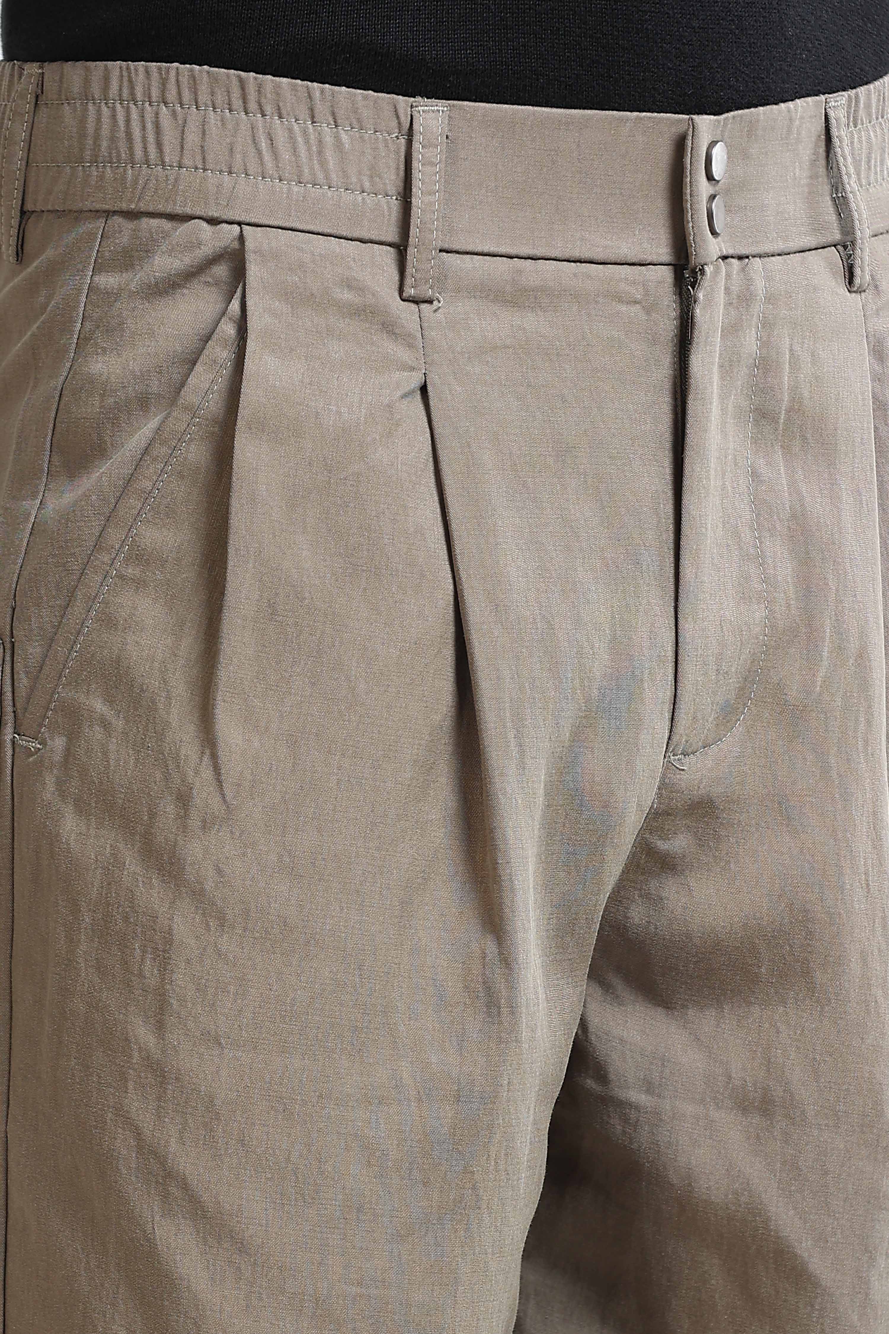 Men Olive Everyday Trousers