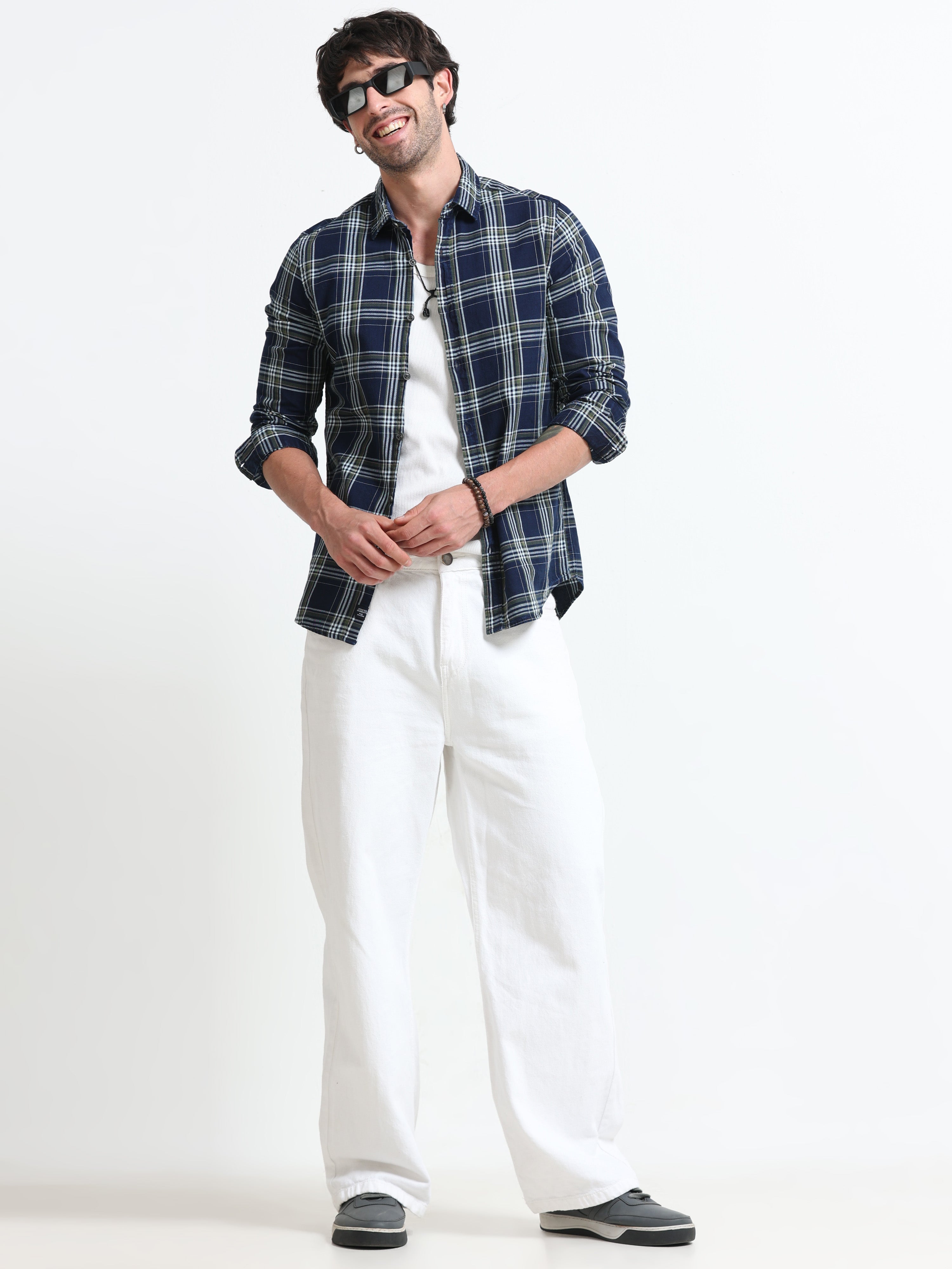 Men Carol Check Shirt