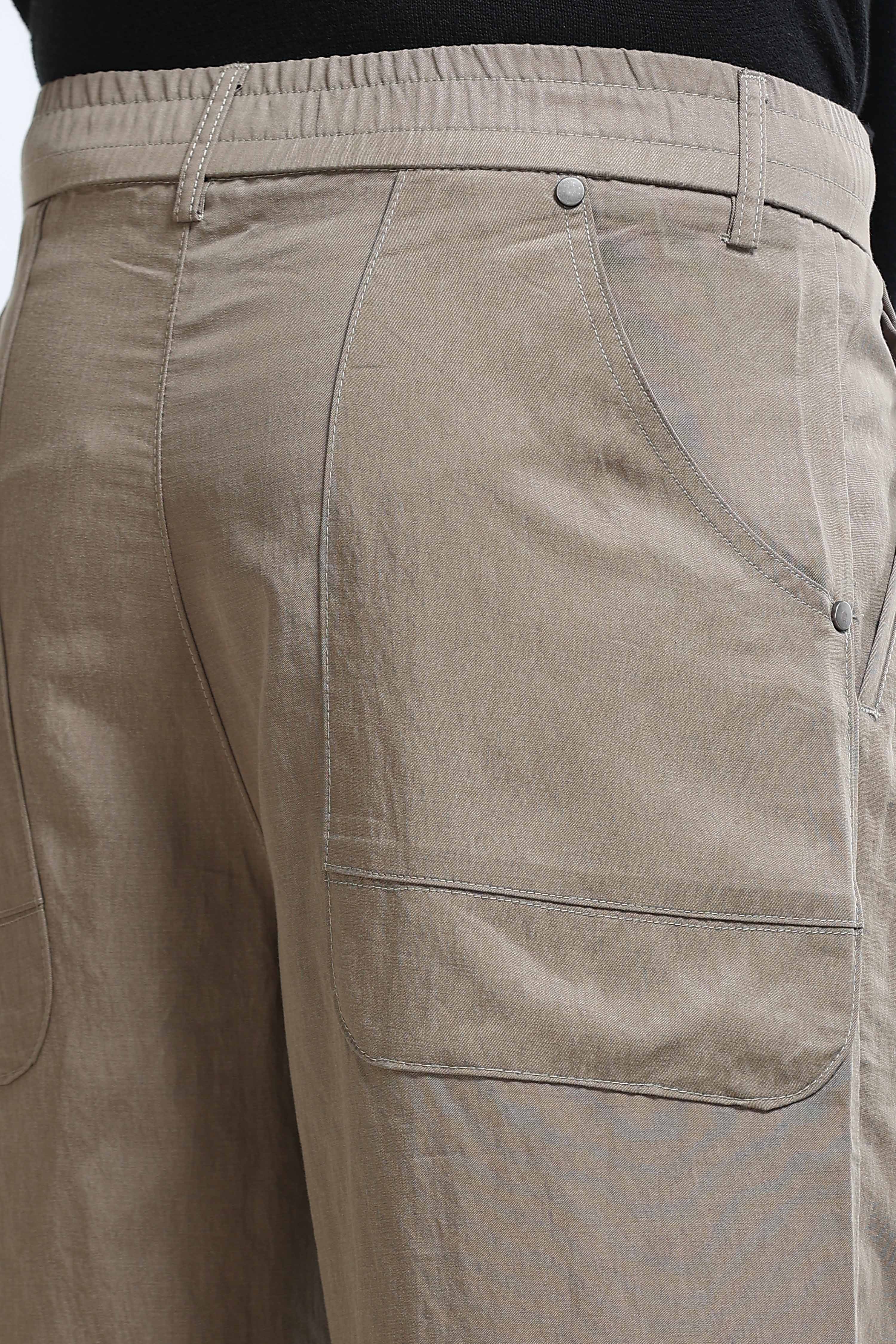 Men Olive Everyday Trousers