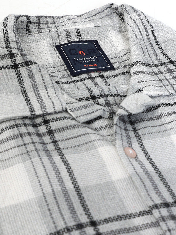 Men Grey Casual Shirt