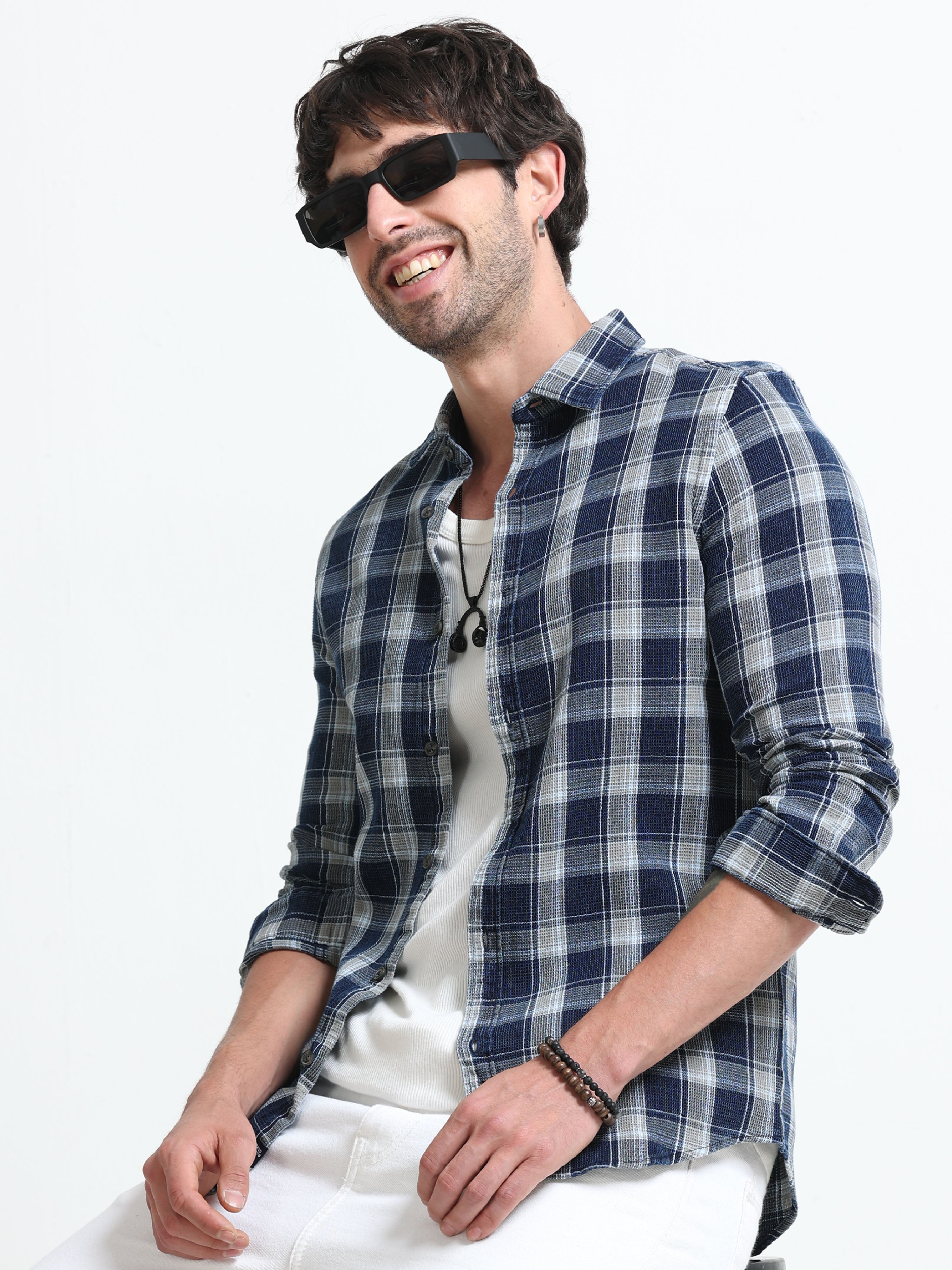 Men Astonish Check Shirt