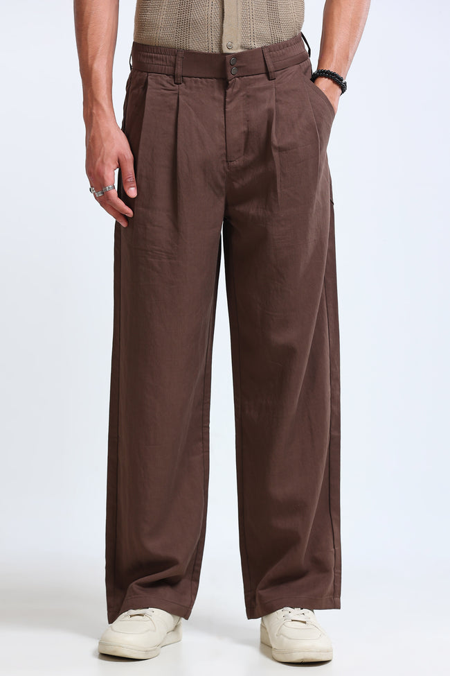 Men Brown Everyday Trousers