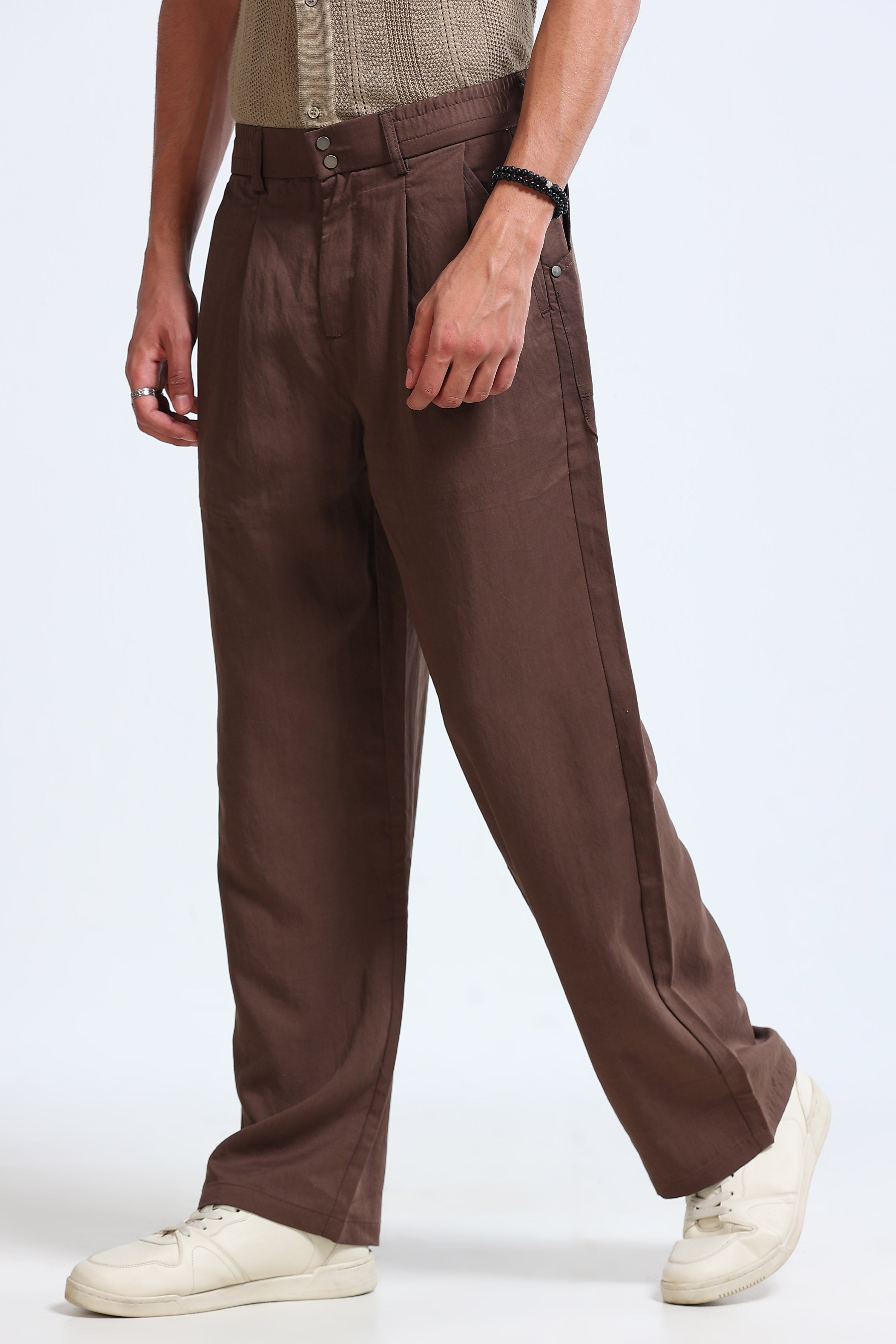 Men Brown Everyday Trousers