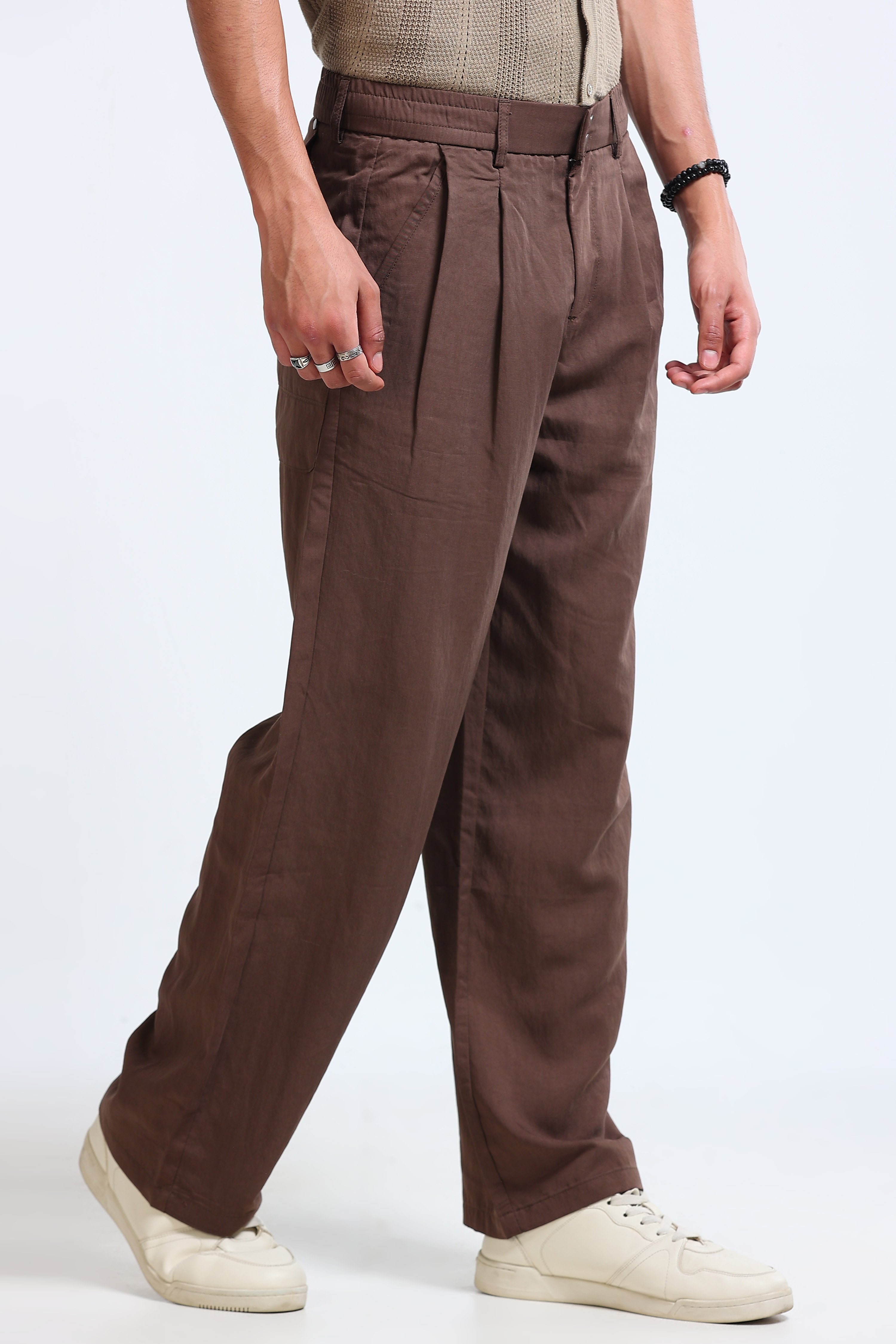 Men Brown Everyday Trousers