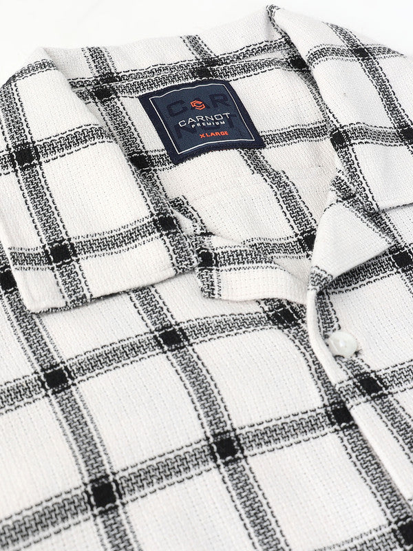 Men White Casual Shirt