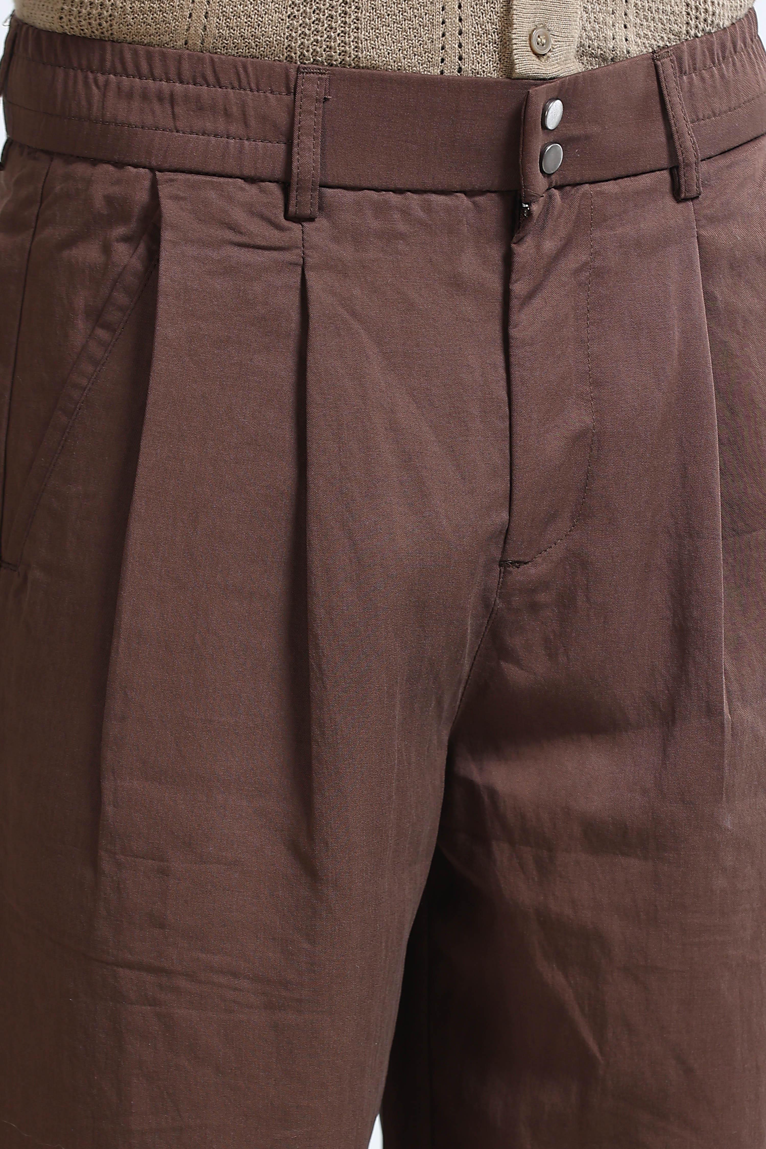 Men Brown Everyday Trousers