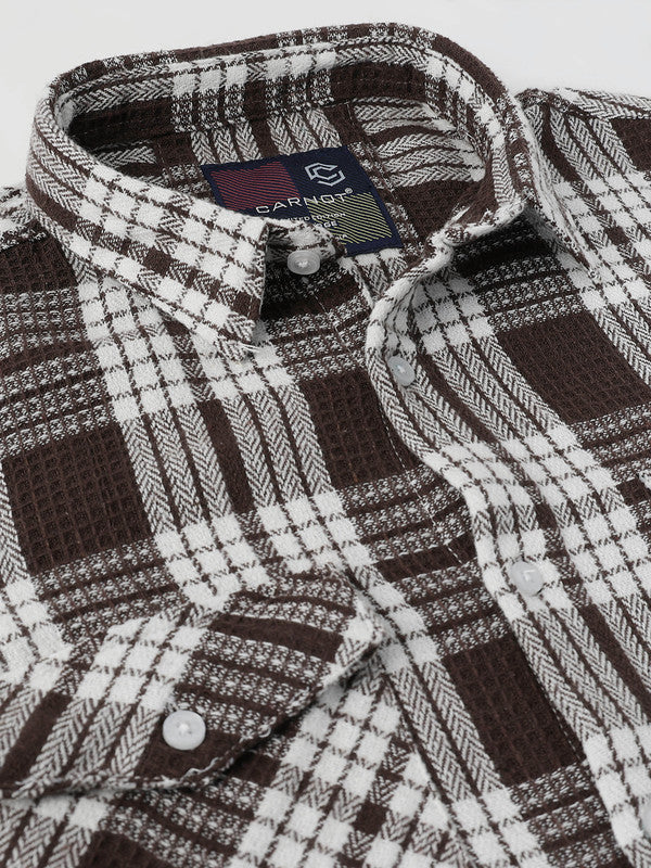 Men Brown Casual Shirt