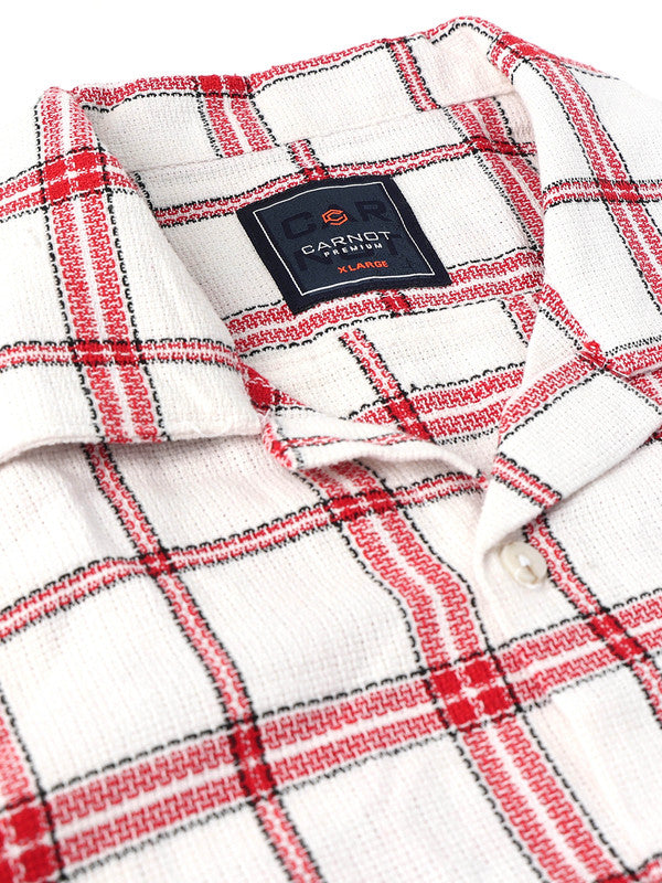 Men Red Casual Shirt