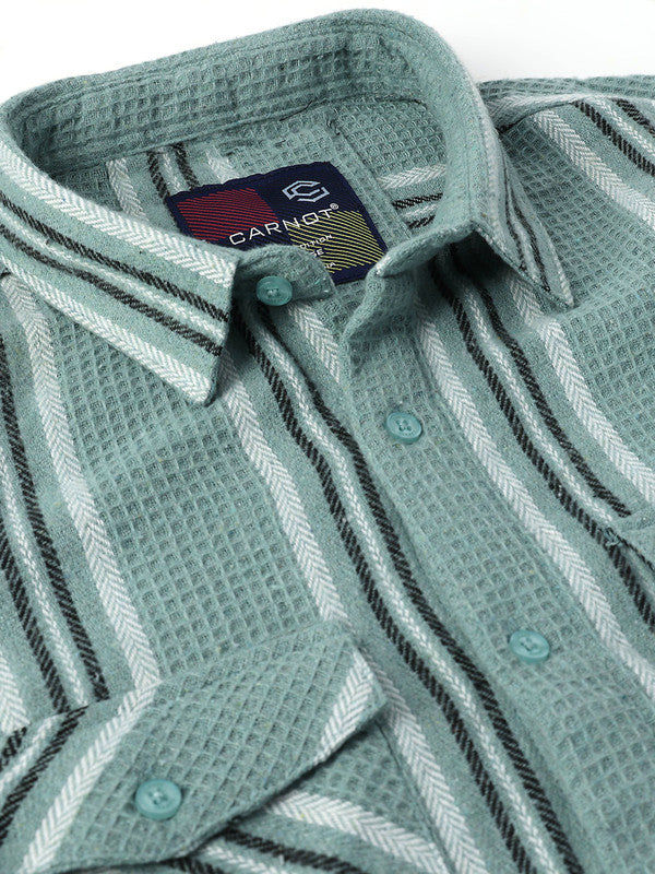 Men Green Casual Shirt