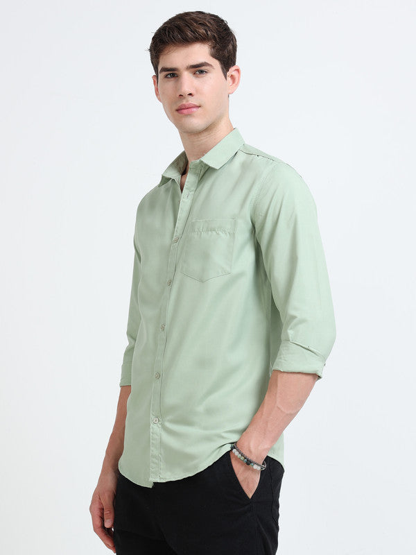Men Green Casual Shirt