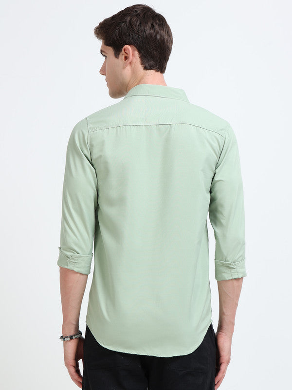 Men Green Casual Shirt