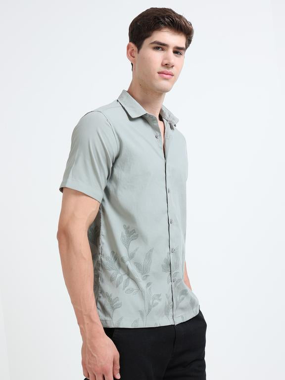 Men Green Casual Shirt