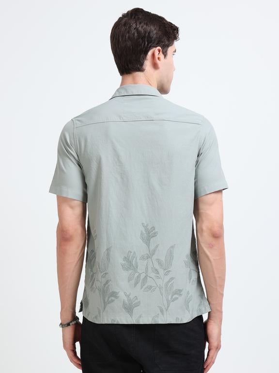 Men Green Casual Shirt