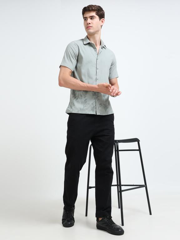 Men Green Casual Shirt