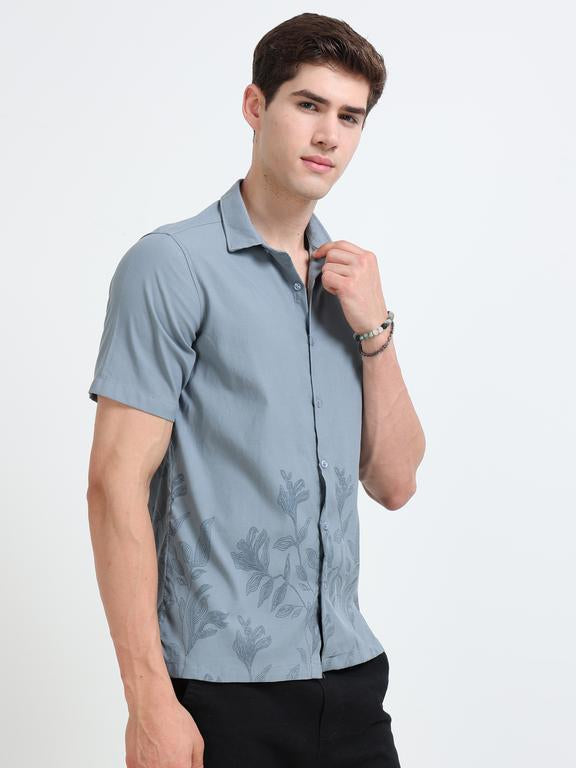 Men Blue Casual Shirt