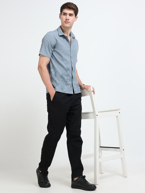 Men Blue Casual Shirt